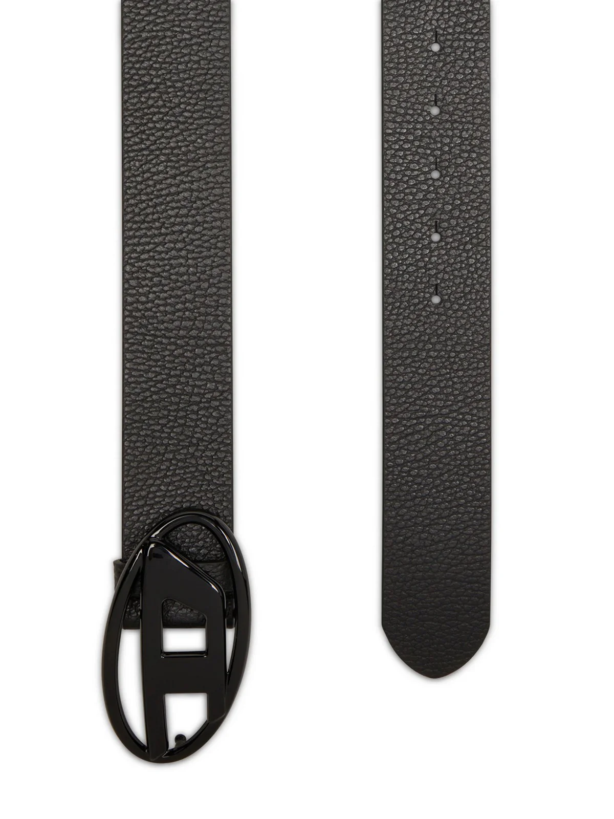 DIESEL Cintura Uomo OVAL D LOGO B-1DR BELT X08516 P4231 T8013 001 - BLACK - Image 3