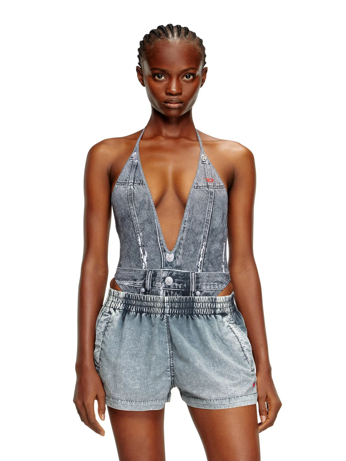DIESEL Costume da bagno Donna KINSLEY-DNM INTERO A18751 0BNCW E6866 900 - DENIM - Image 2