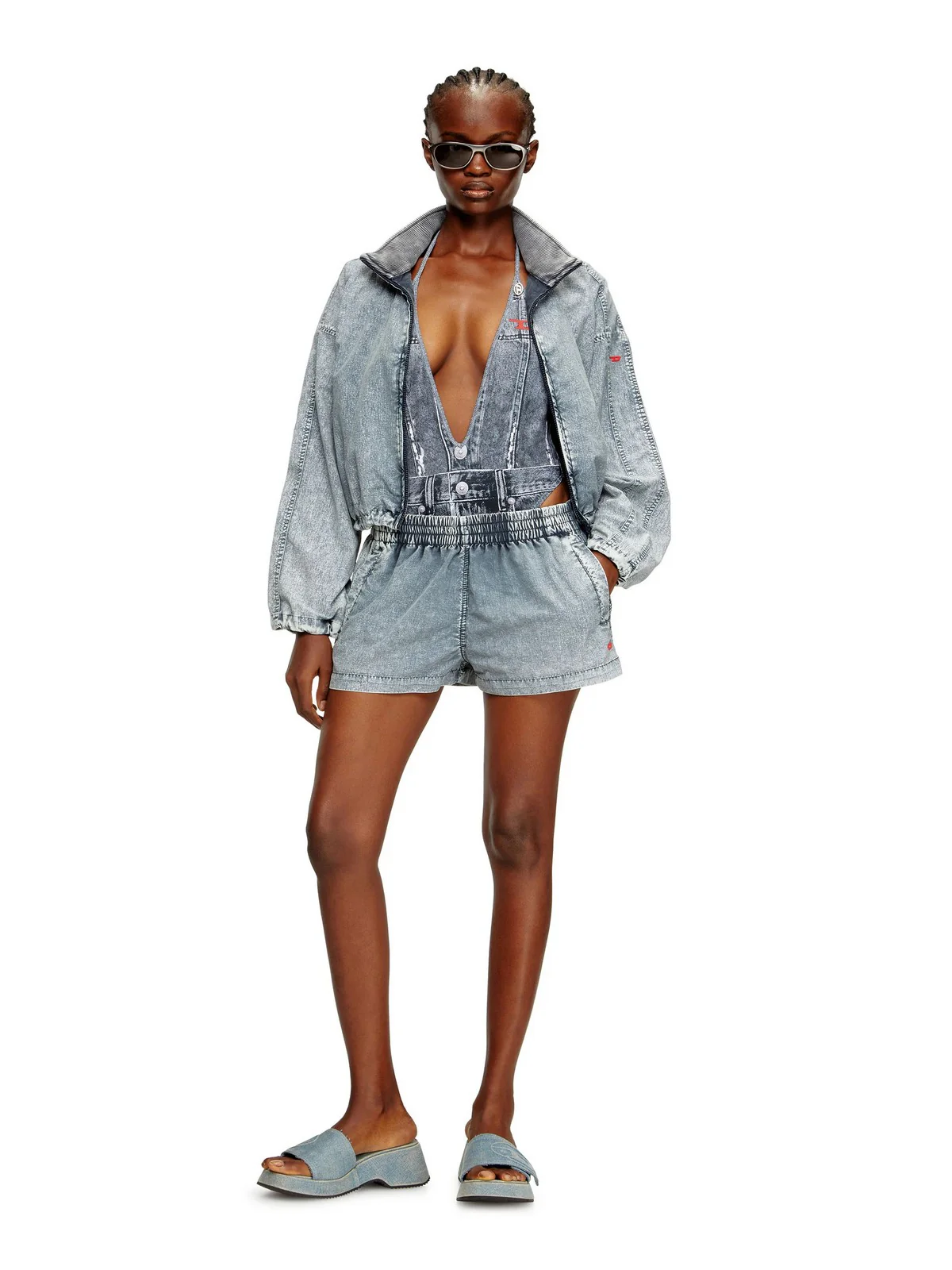 DIESEL Costume da bagno Donna KINSLEY-DNM INTERO A18751 0BNCW E6866 900 - DENIM - Image 3