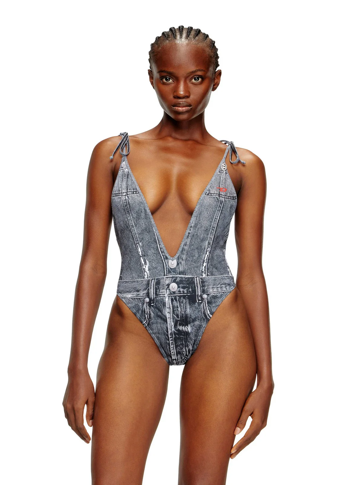 DIESEL Costume da bagno Donna KINSLEY-DNM INTERO A18751 0BNCW E6866 900 - DENIM - Image 4