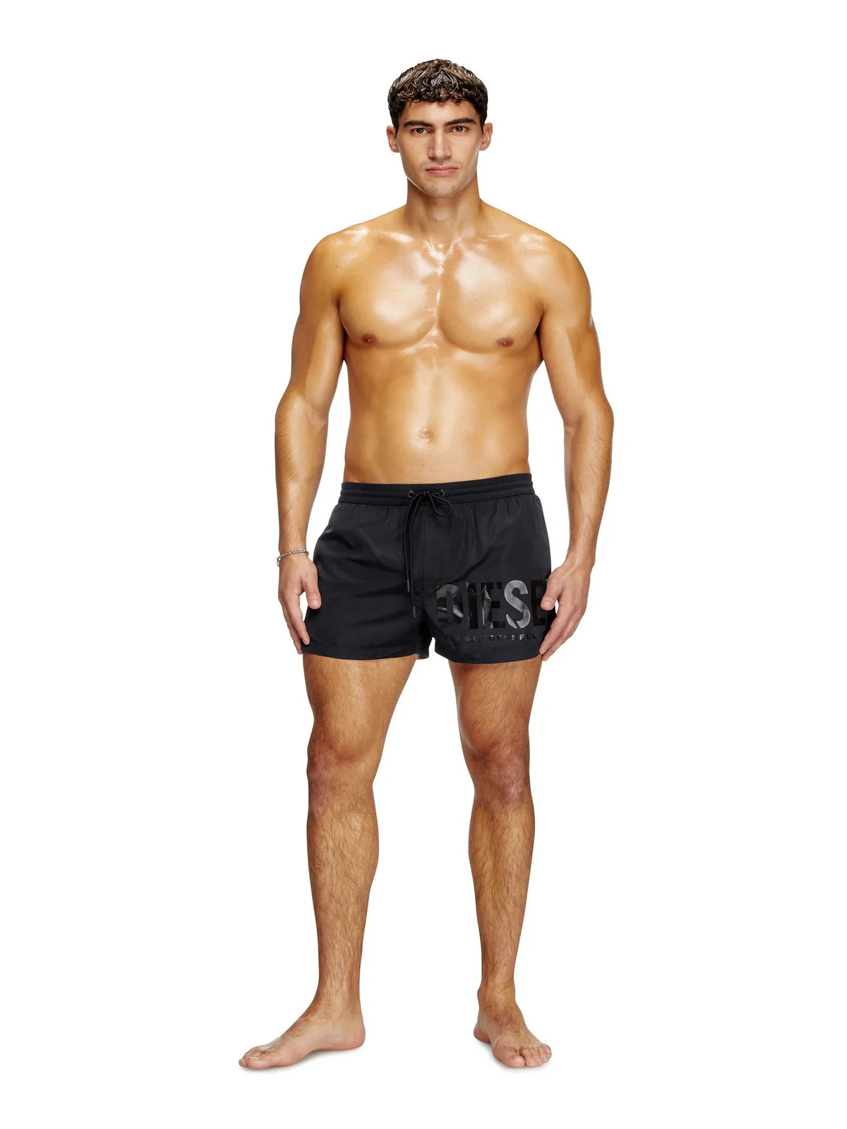 DIESEL Costume da bagno Uomo MARIO-34-D-CORE BOXERS A16300 0NJAS E1350 001 - BLACK - Image 4
