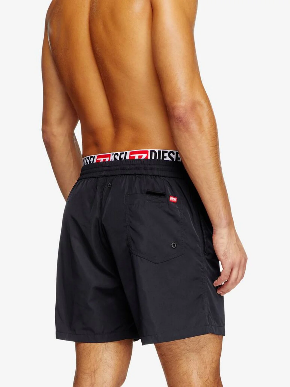 DIESEL Costume da bagno Uomo VISPER-41-D-CORE BOXERS A16301 0NJAS E0013 014 - BLACK/WHITE - Image 3