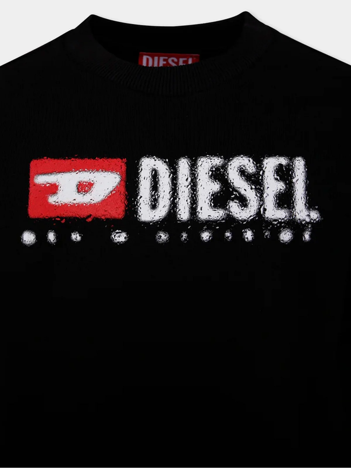DIESEL Felpa Bambini e ragazzi  J02483 KYAZ3 K900 Nero - Image 3