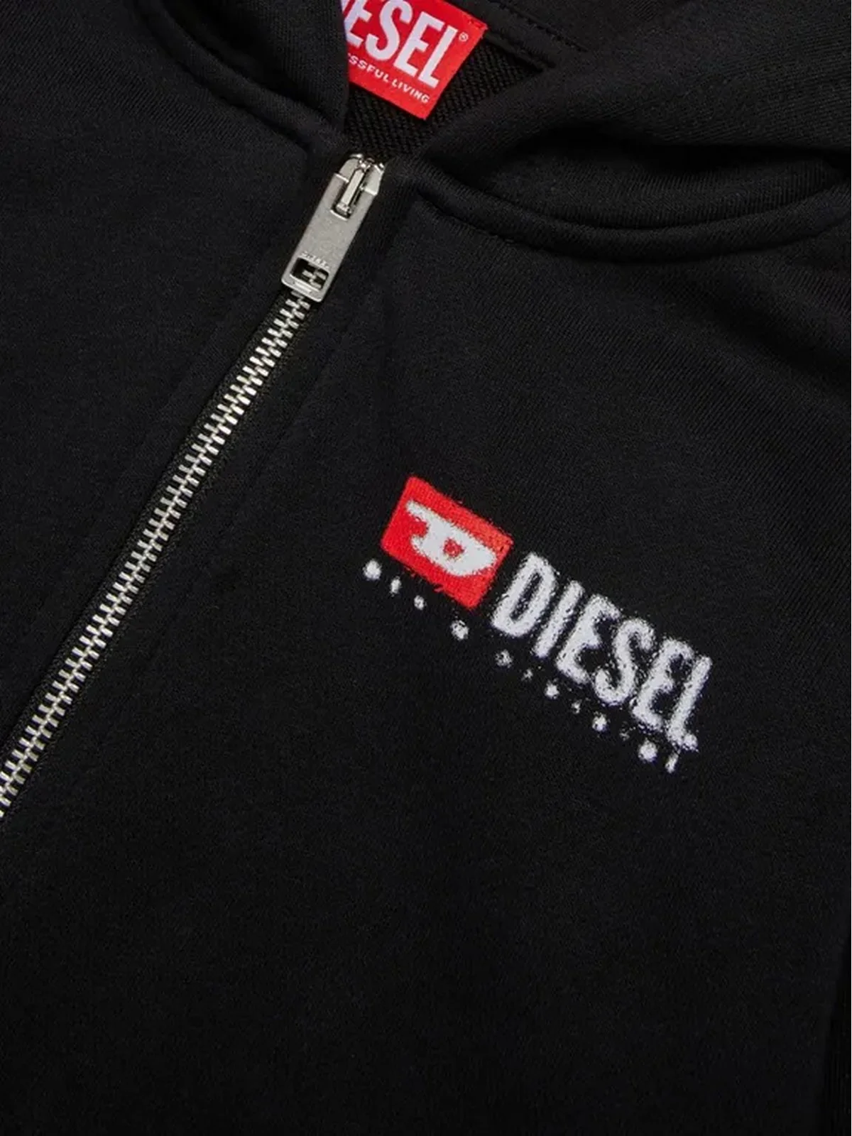 DIESEL Felpa Bambini e ragazzi  J02484 KYAZ3 K900 Nero - Image 3