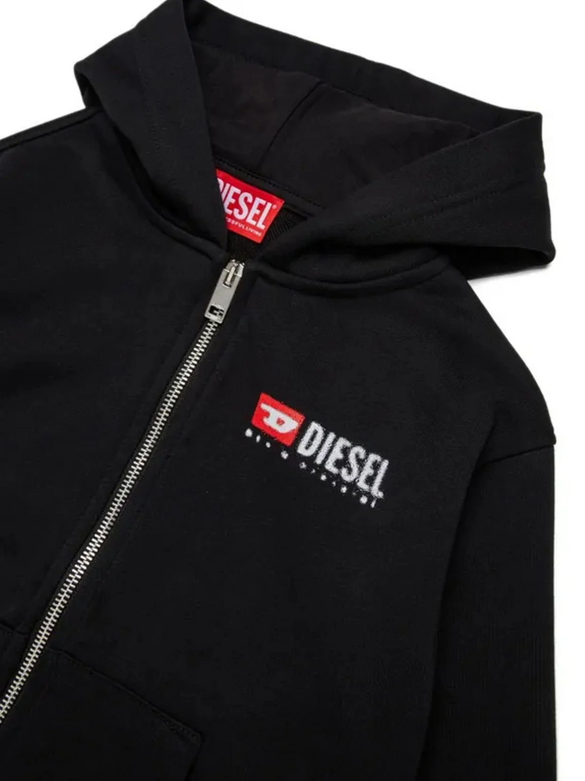 DIESEL Felpa Bambini e ragazzi  J02484 KYAZ3 K900 Nero - Image 4
