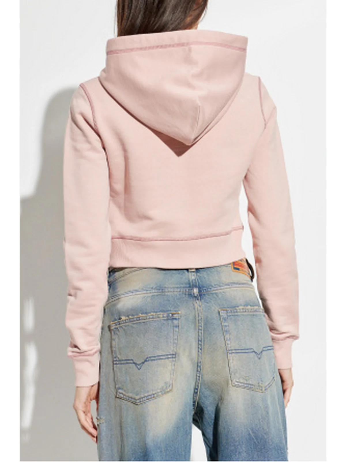 DIESEL Felpa Donna F-SLIMMY-HOOD-S5 FELPA A21952 0NSEX 33L 655 - MAUVE - Image 3