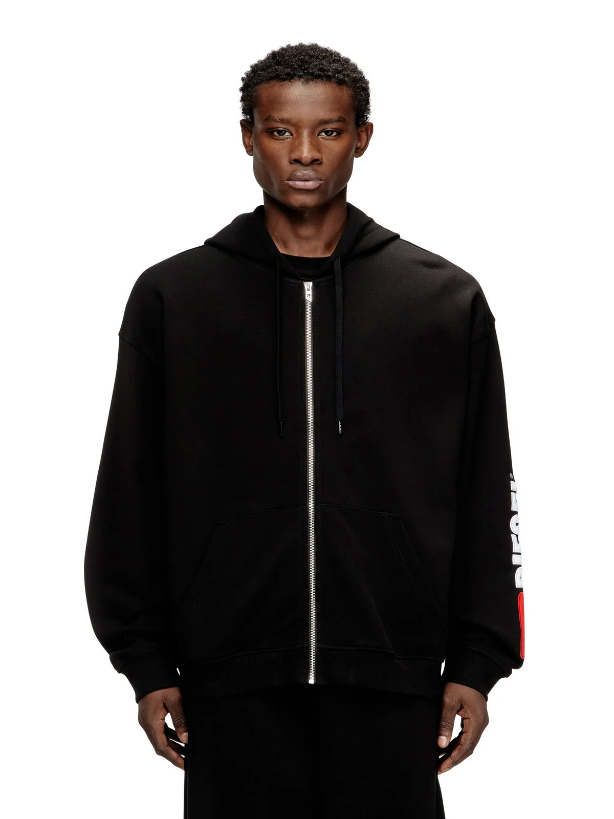 DIESEL Felpa Uomo S-BOXT-ZIP-HOOD-DIV FELPA A20022 0GEAD 9XX 004 - DEEP/BLACK - Image 3