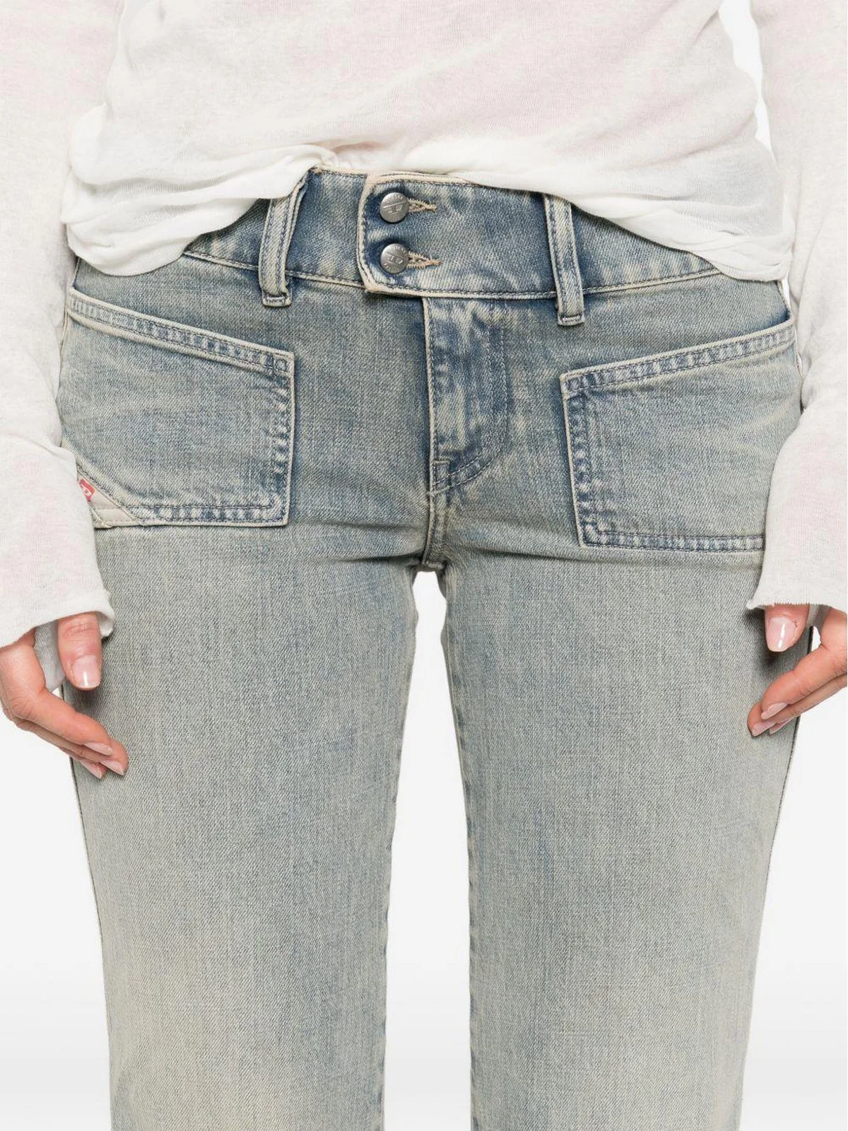 DIESEL Jeans Donna D-HUSH L.32 PANTALONI A13820 09N33 01 900 - DENIM - Image 4