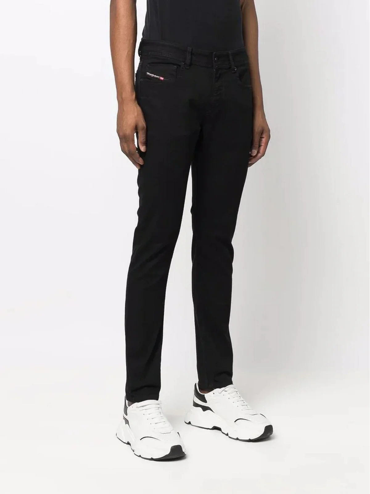 DIESEL Jeans Uomo 1979 SLEENKER L.30 PANTALONI A03595 09C51 02 008 - BLACK/DENIM - Image 2