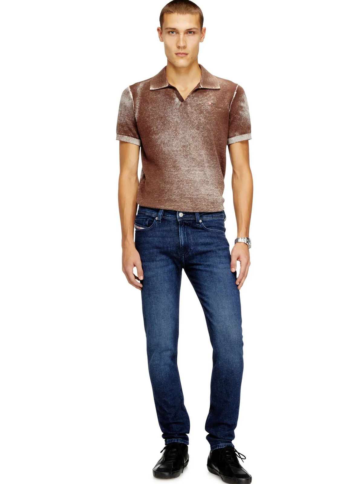 DIESEL Jeans Uomo 1979 SLEENKER L.30 PANTALONI A03595 0ADBF 01 900 - DENIM - Image 5