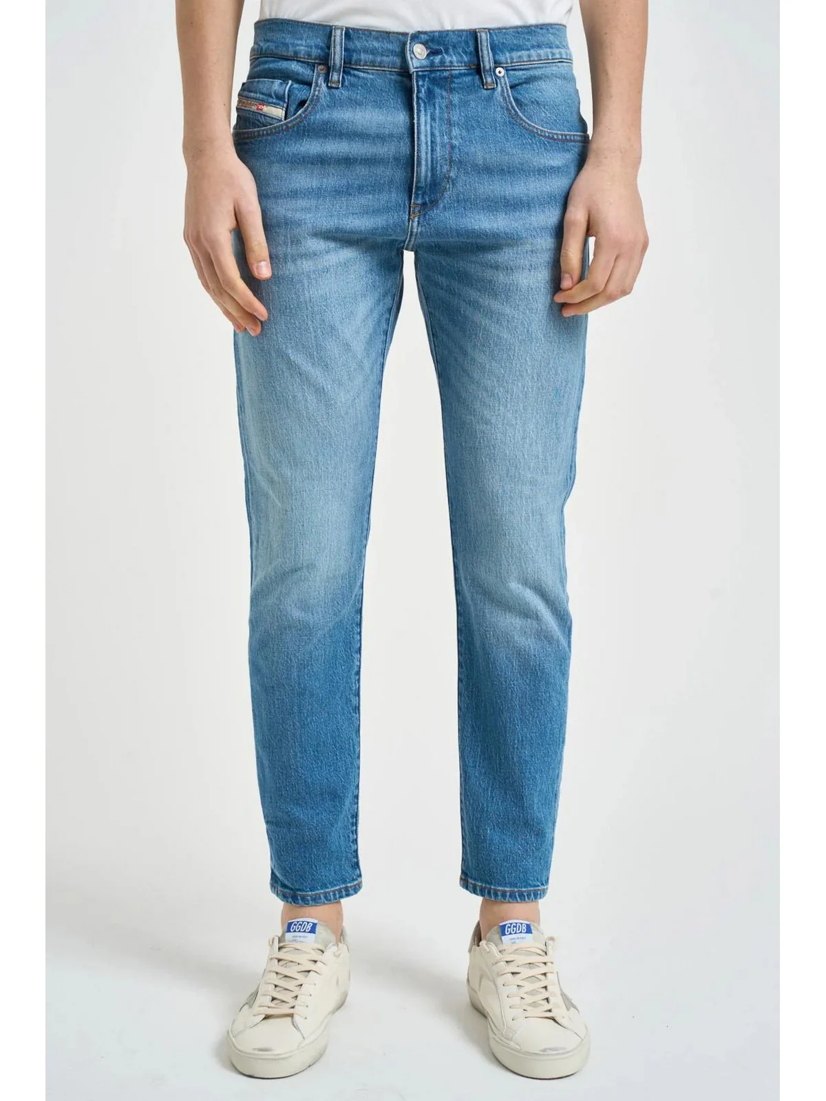 DIESEL Jeans Uomo 2019 D-STRUKT L.30 PANTALONI A03562 0ADBK 01 900 - DENIM - Image 2