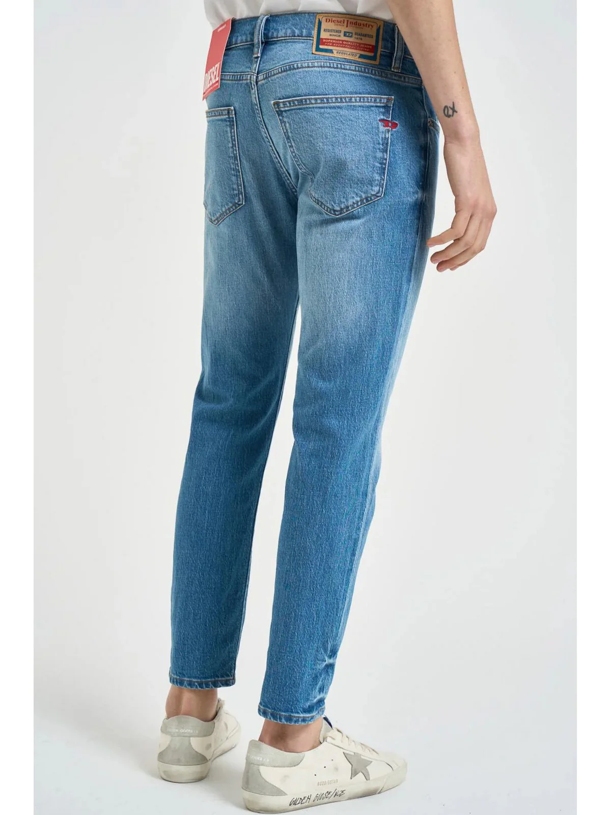 DIESEL Jeans Uomo 2019 D-STRUKT L.30 PANTALONI A03562 0ADBK 01 900 - DENIM - Image 4