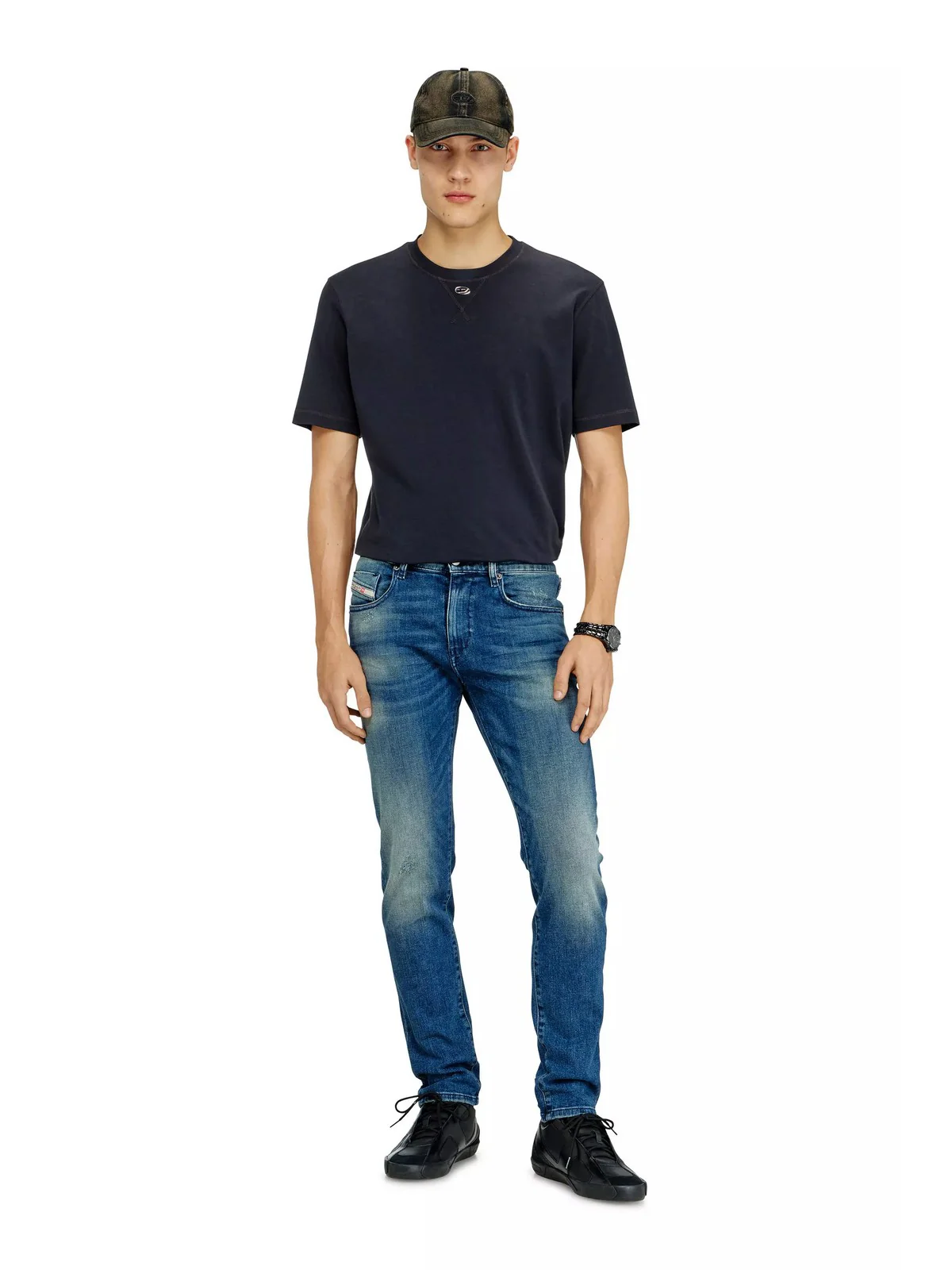 DIESEL Jeans Uomo 2019 D-STRUKT L.30 PANTALONI A03562 0ADBT 01 900 - DENIM - Image 5