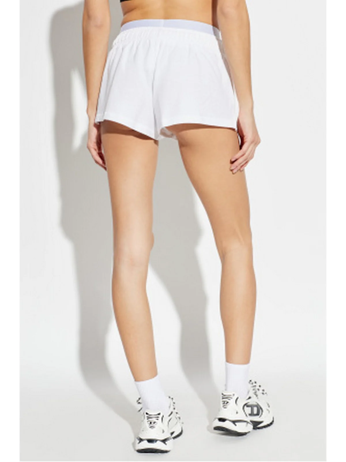 DIESEL Pantaloncino Donna MIRANDA-D-POP Fake A21481 0IKBJ 100 100 - WHITE - Image 3