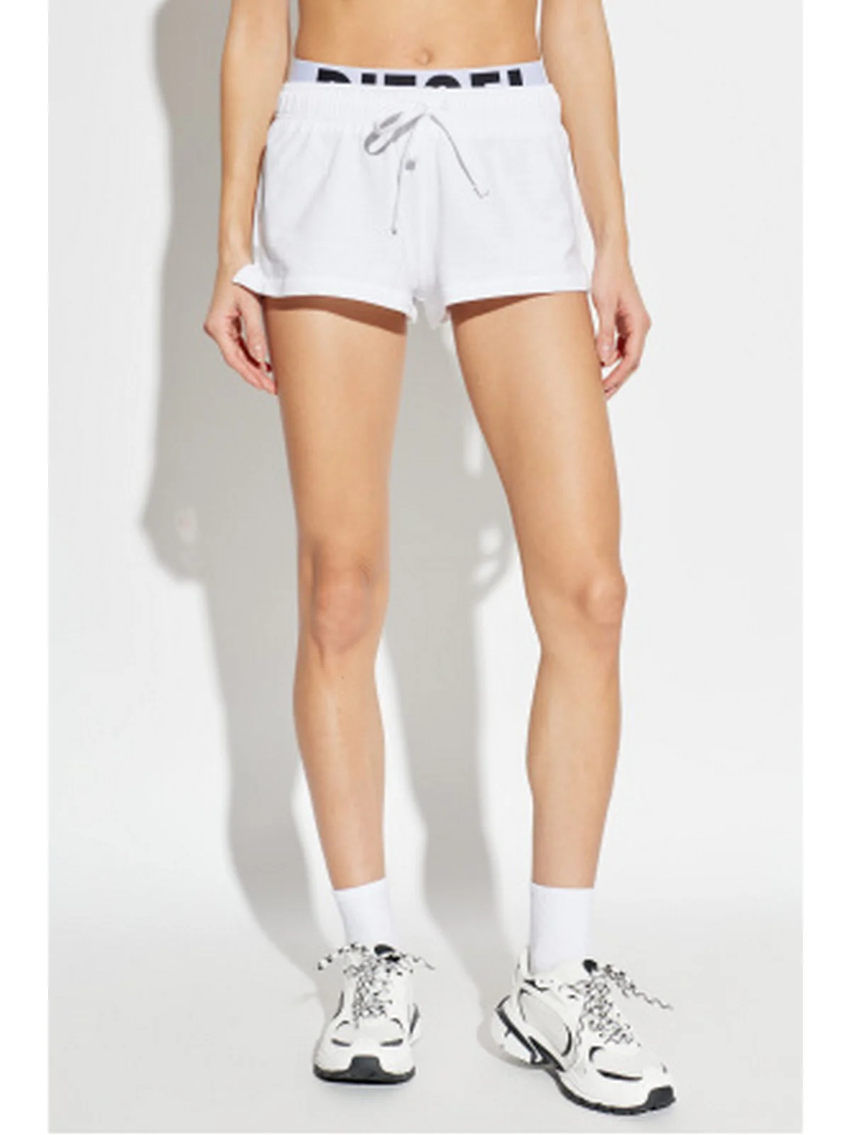 DIESEL Pantaloncino Donna MIRANDA-D-POP Fake A21481 0IKBJ 100 100 - WHITE - Image 4
