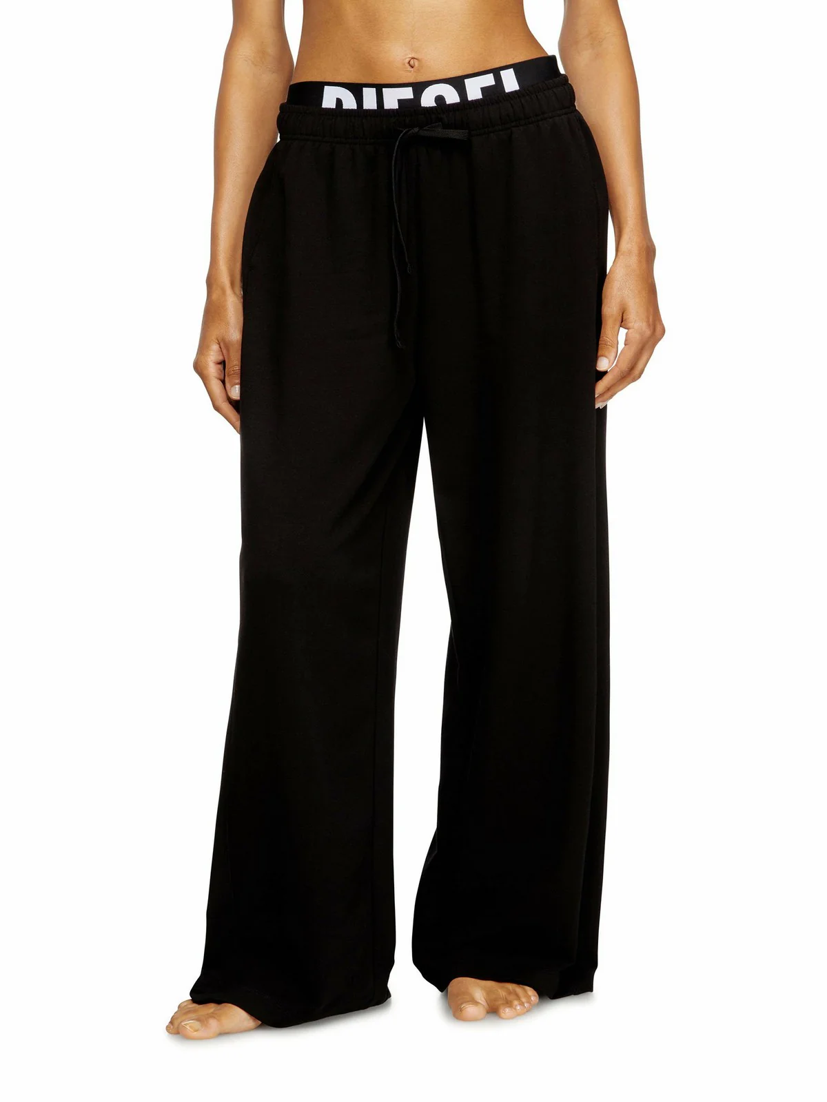 DIESEL Pantalone Donna LESLIE-D-POP PANTALONI A20876 0IKBJ 9XX 001 - BLACK - Image 2