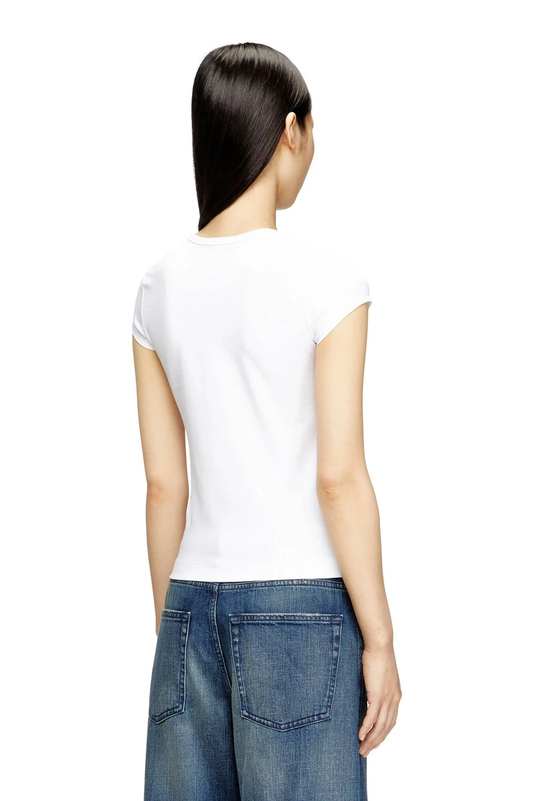 DIESEL T-shirt Donna T-ANGIE-OD MAGLIETTA A19912 0AFAA 100 100 - WHITE - Image 3