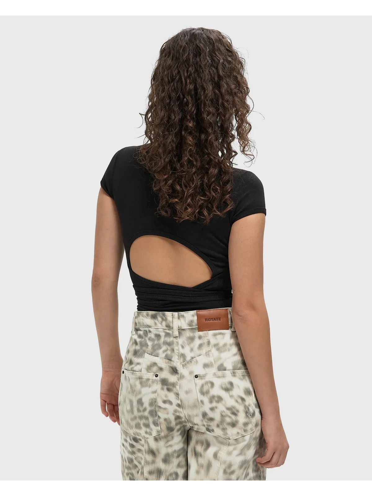 DIESEL T-shirt Donna T-BUNNY-TAIL-S1 TOP A21197 0EJAI 9XX 004 - DEEP/BLACK - Image 4