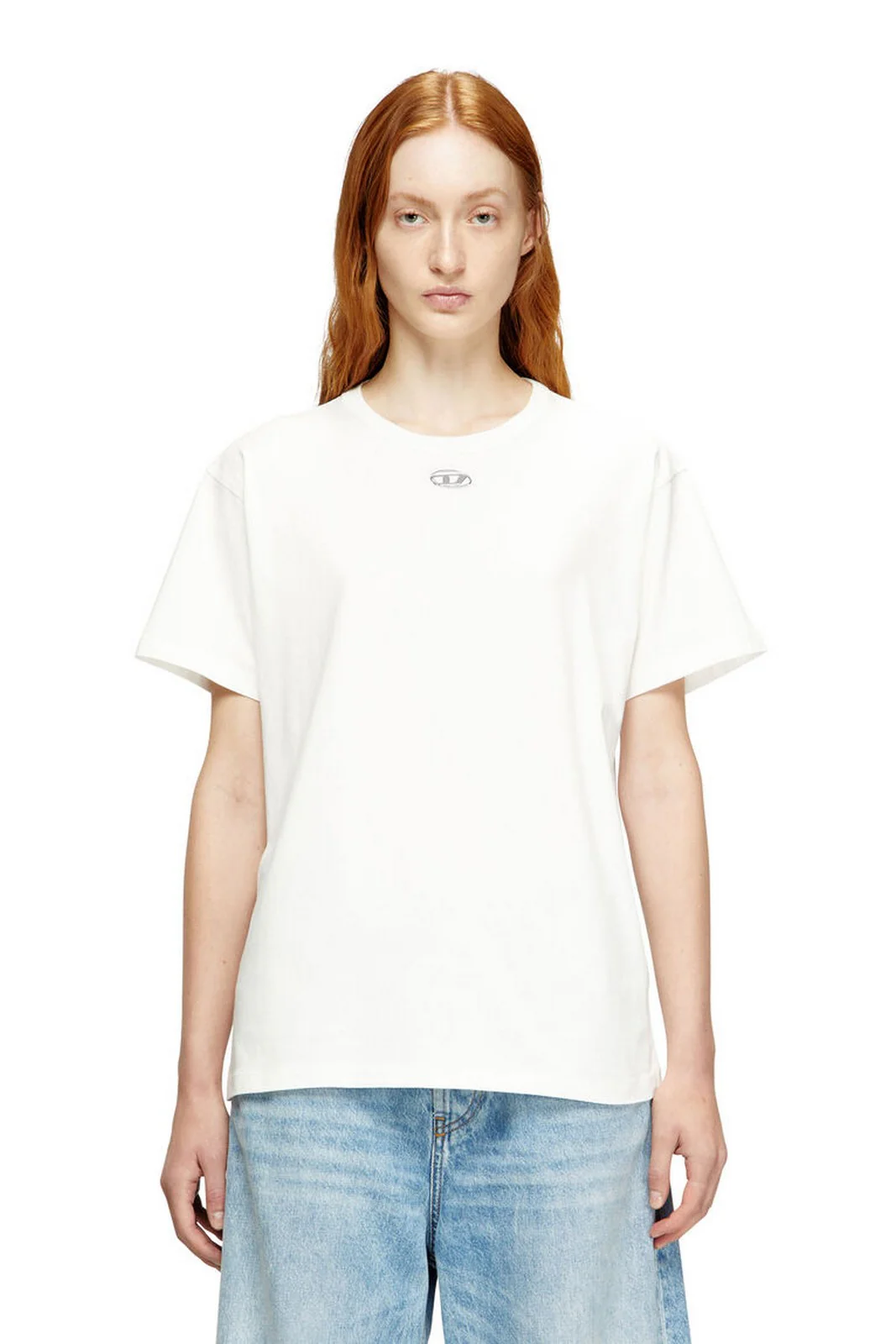DIESEL T-shirt Donna T-NORMY-OD-S1 MAGLIETTA A20399 0JMBB 141 104 - OFF/WHITE - Image 2