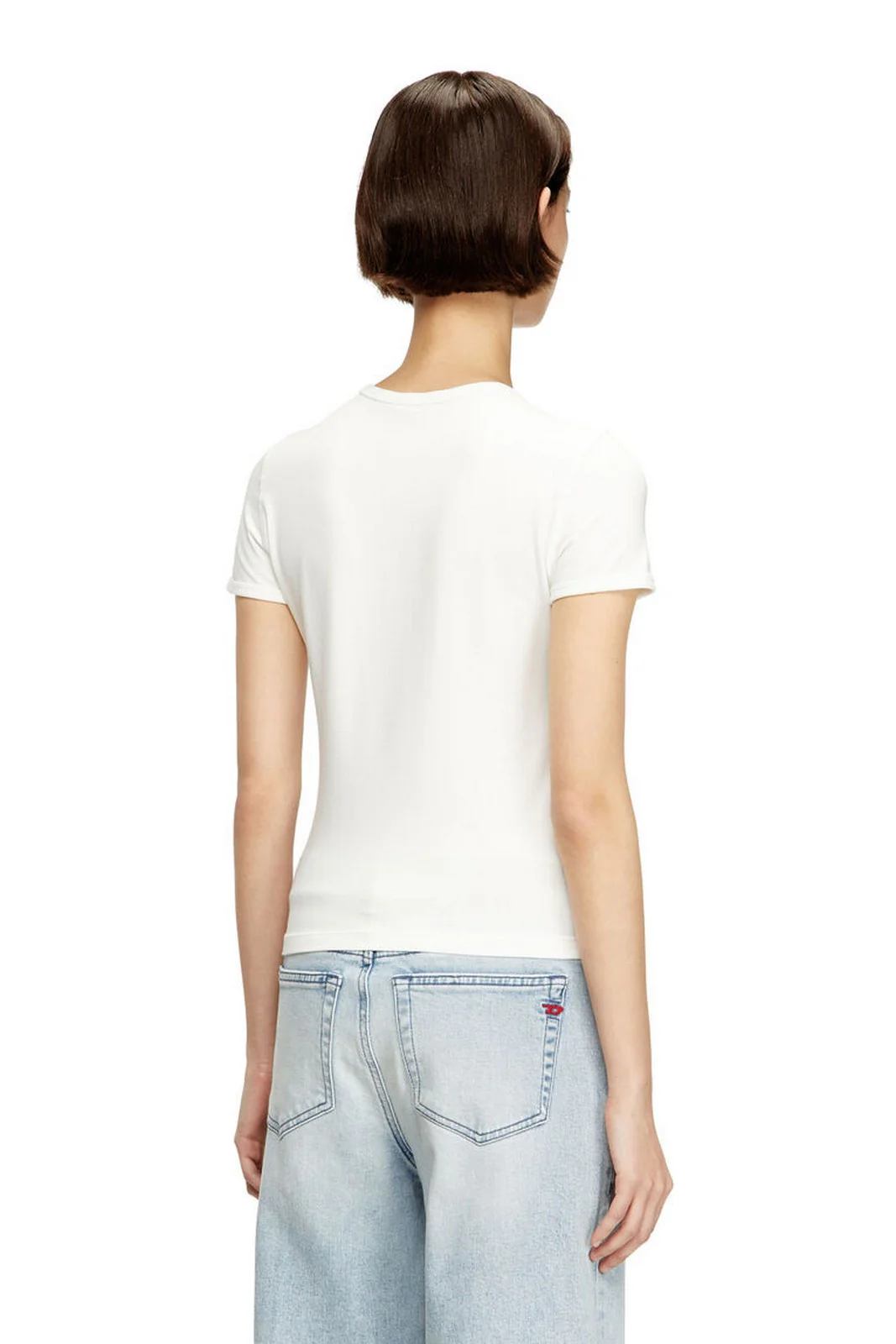DIESEL T-shirt Donna T-UNCUTIESLONG-OD MAGLIETTA A19917 0AHQH 141 104 - OFF/WHITE - Image 3