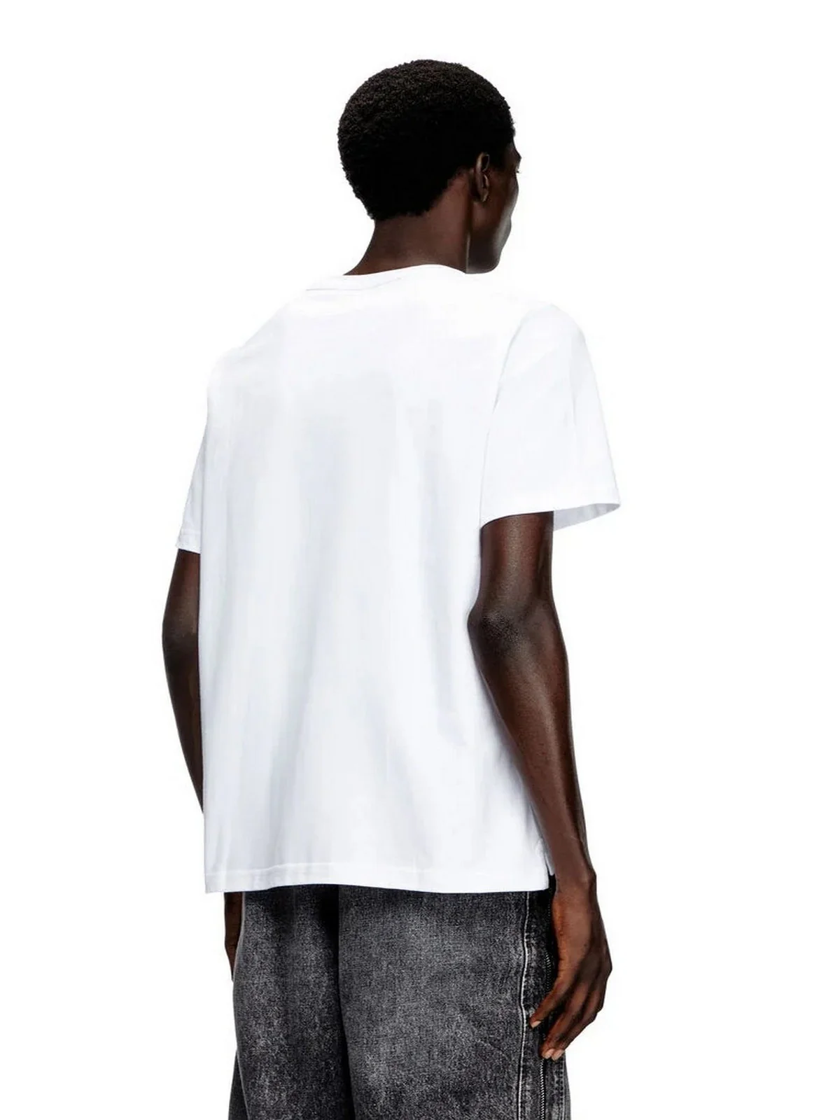 DIESEL T-shirt Uomo T-ADJUST-OD MAGLIETTA A17880 0CLBR 100 100 - WHITE - Image 3