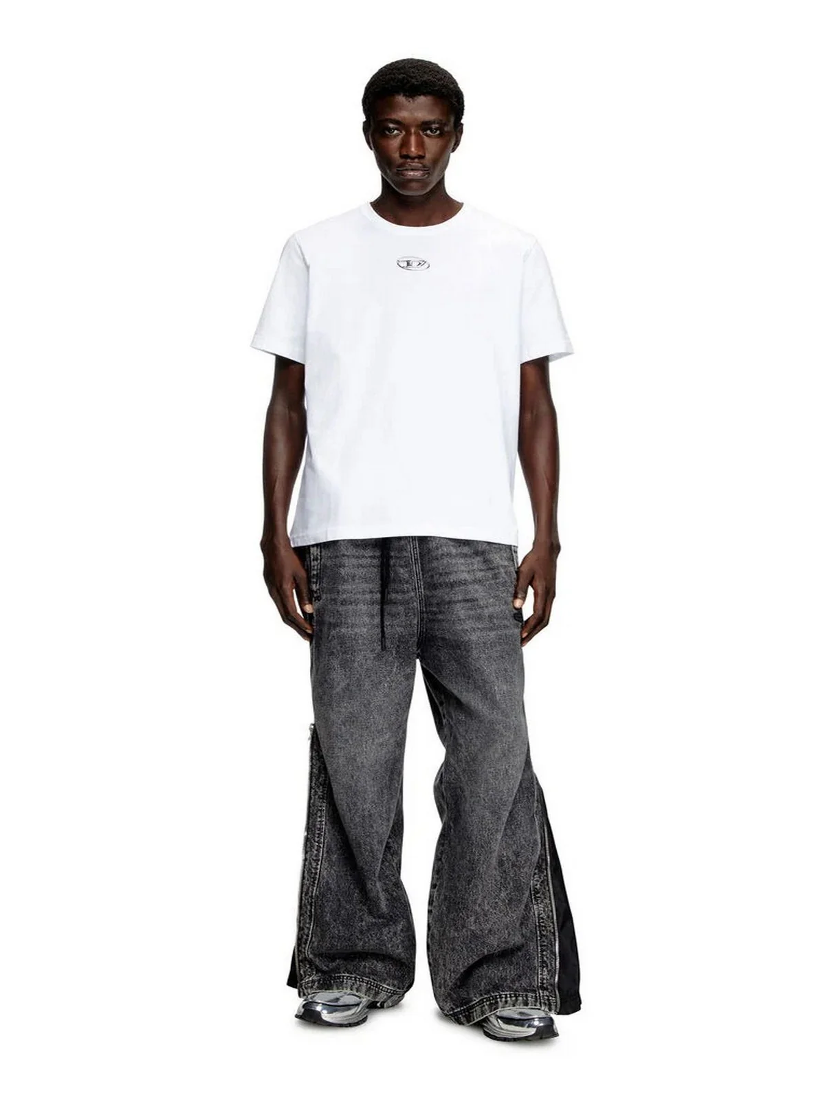 DIESEL T-shirt Uomo T-ADJUST-OD MAGLIETTA A17880 0CLBR 100 100 - WHITE - Image 4