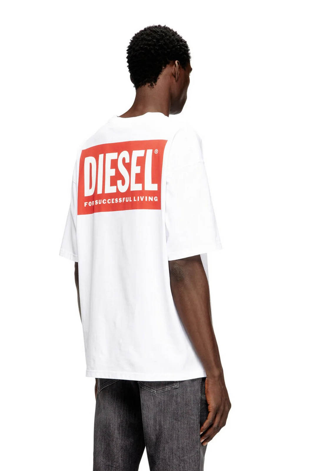 DIESEL T-shirt Uomo T-BOXT-BISK MAGLIETTA A20036 0EPCA 100 100 - WHITE - Image 2