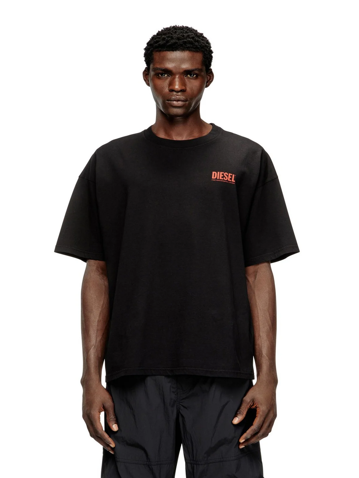 DIESEL T-shirt Uomo T-BOXT-BISK MAGLIETTA A20036 0EPCA 9XX 001 - BLACK - Image 2