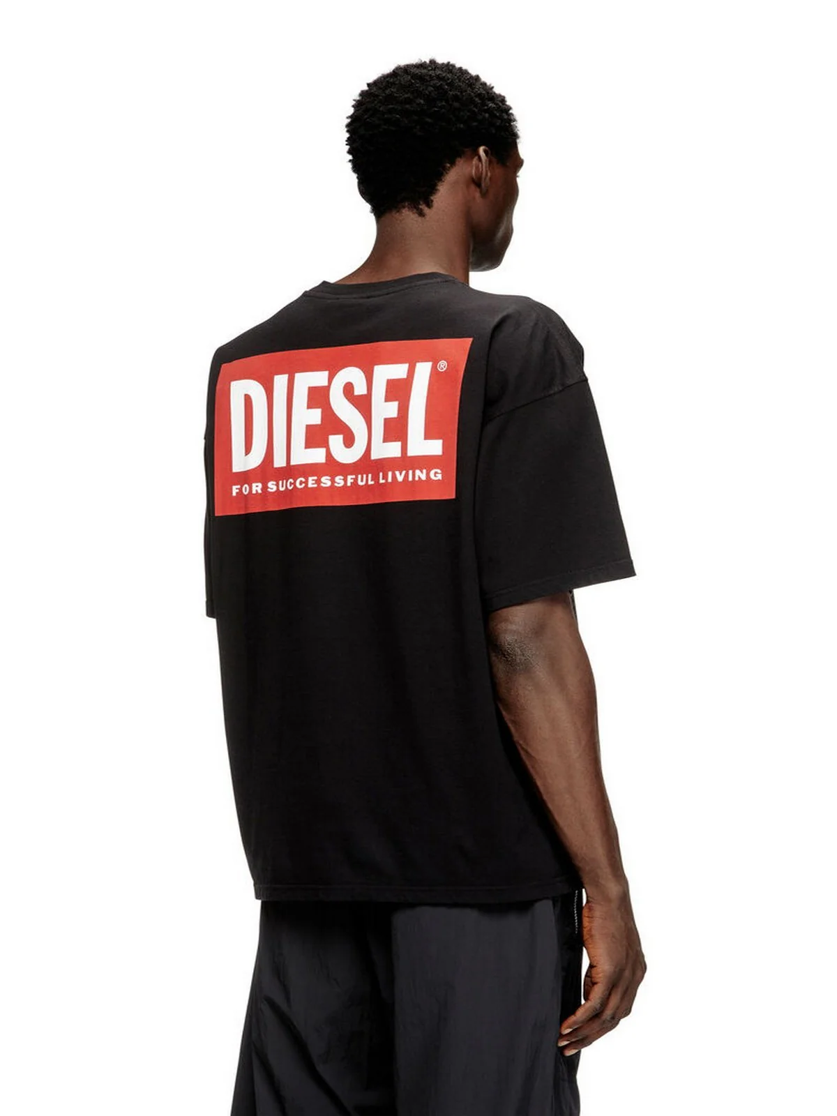 DIESEL T-shirt Uomo T-BOXT-BISK MAGLIETTA A20036 0EPCA 9XX 001 - BLACK - Image 3