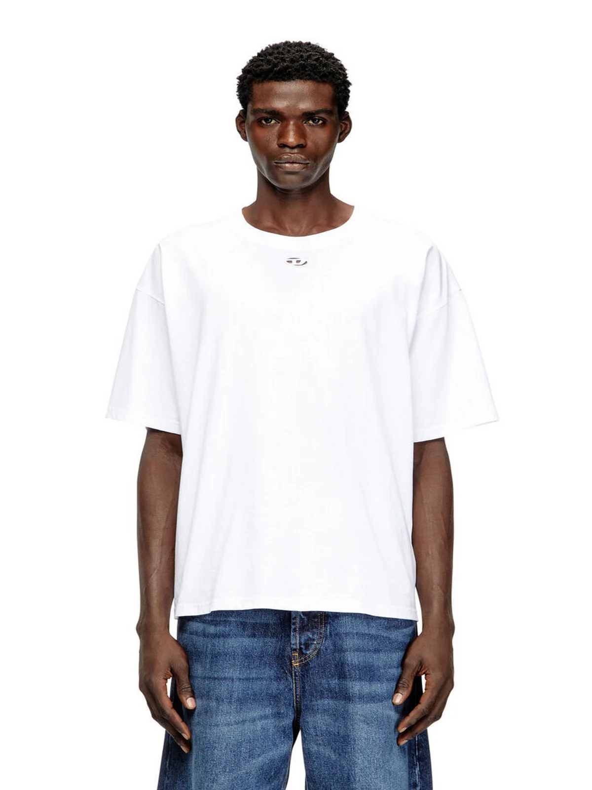 DIESEL T-shirt Uomo T-BOXT-DCO MAGLIETTA A20049 0NIAX 100 100 - WHITE - Image 2