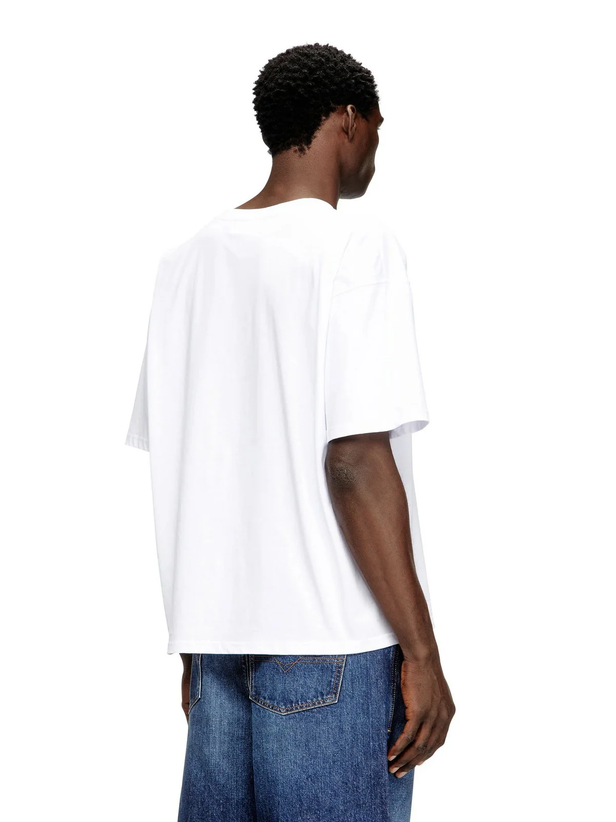 DIESEL T-shirt Uomo T-BOXT-DCO MAGLIETTA A20049 0NIAX 100 100 - WHITE - Image 4