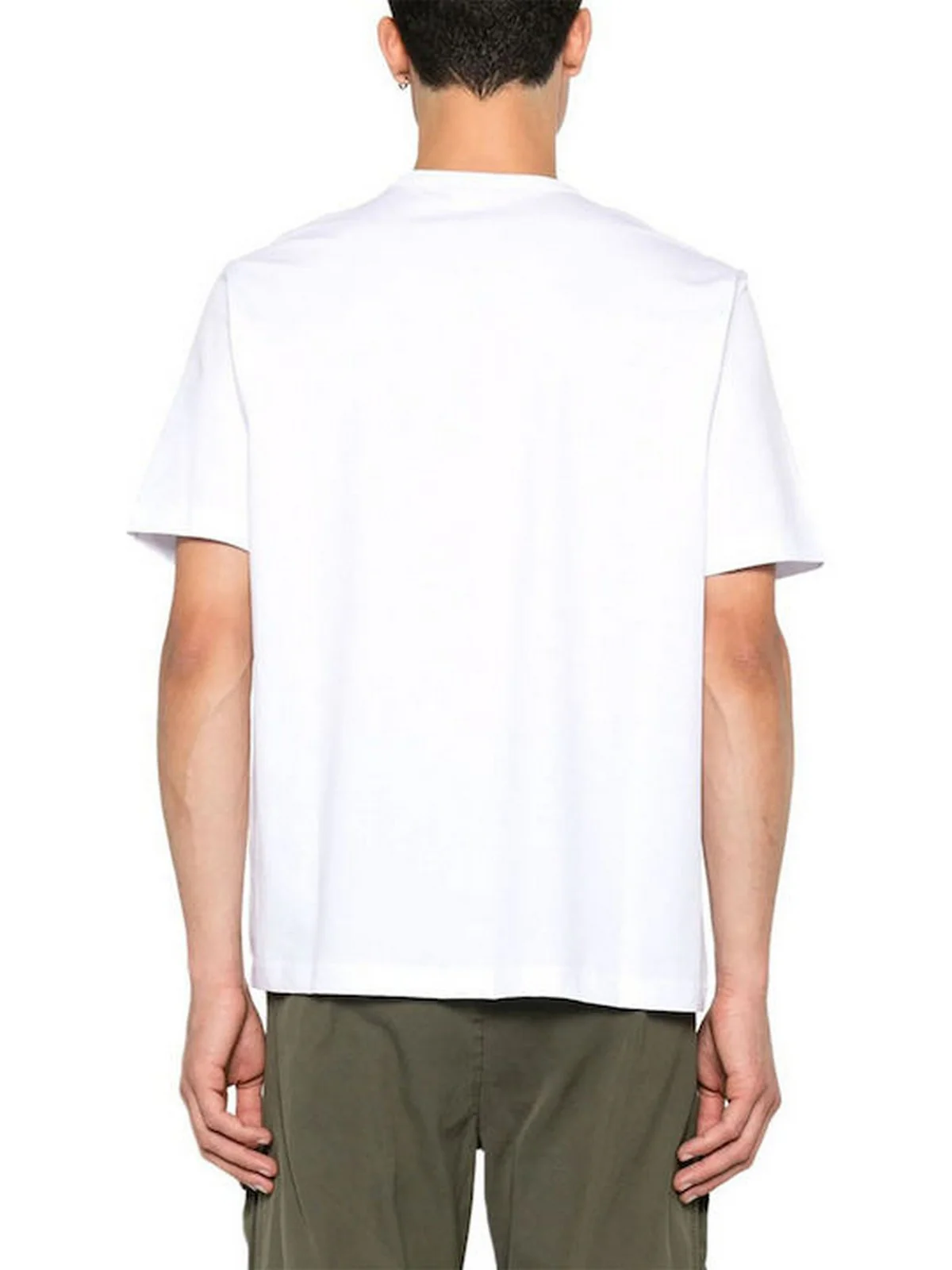 DIESEL T-shirt Uomo T-NORM-MICRODIV MAGLIETTA A20198 0NIAX 100 100 - WHITE - Image 3