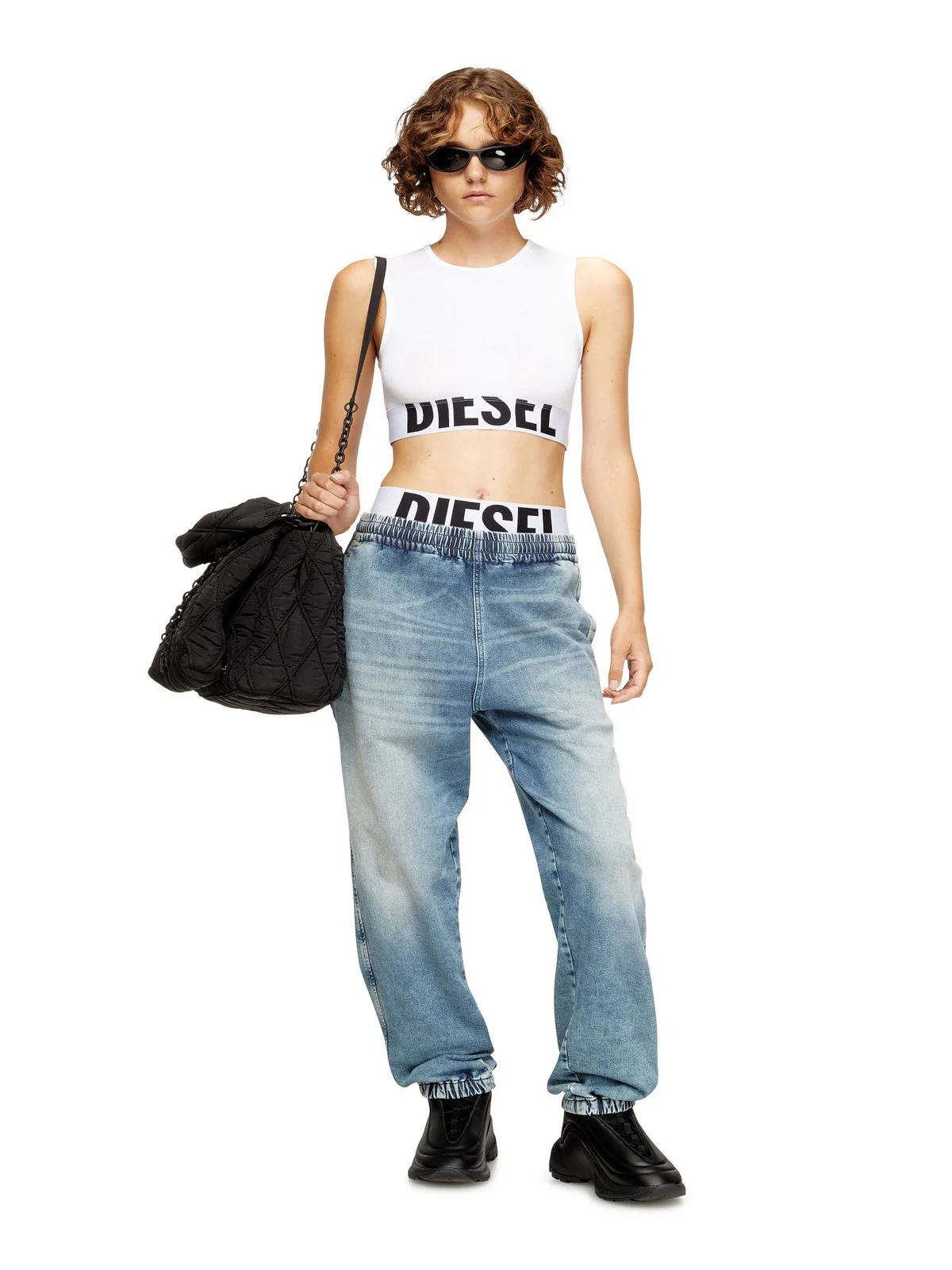 DIESEL Top Donna ADA-D-POP Tank A17661 0HMAU 100 100 - WHITE - Image 6