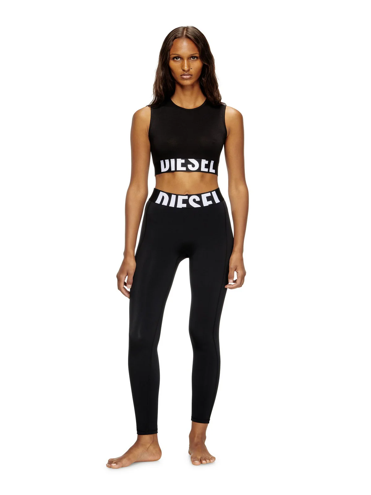 DIESEL Top Donna ADA-D-POP Tank A17661 0HMAU 9XX 001 - BLACK - Image 2