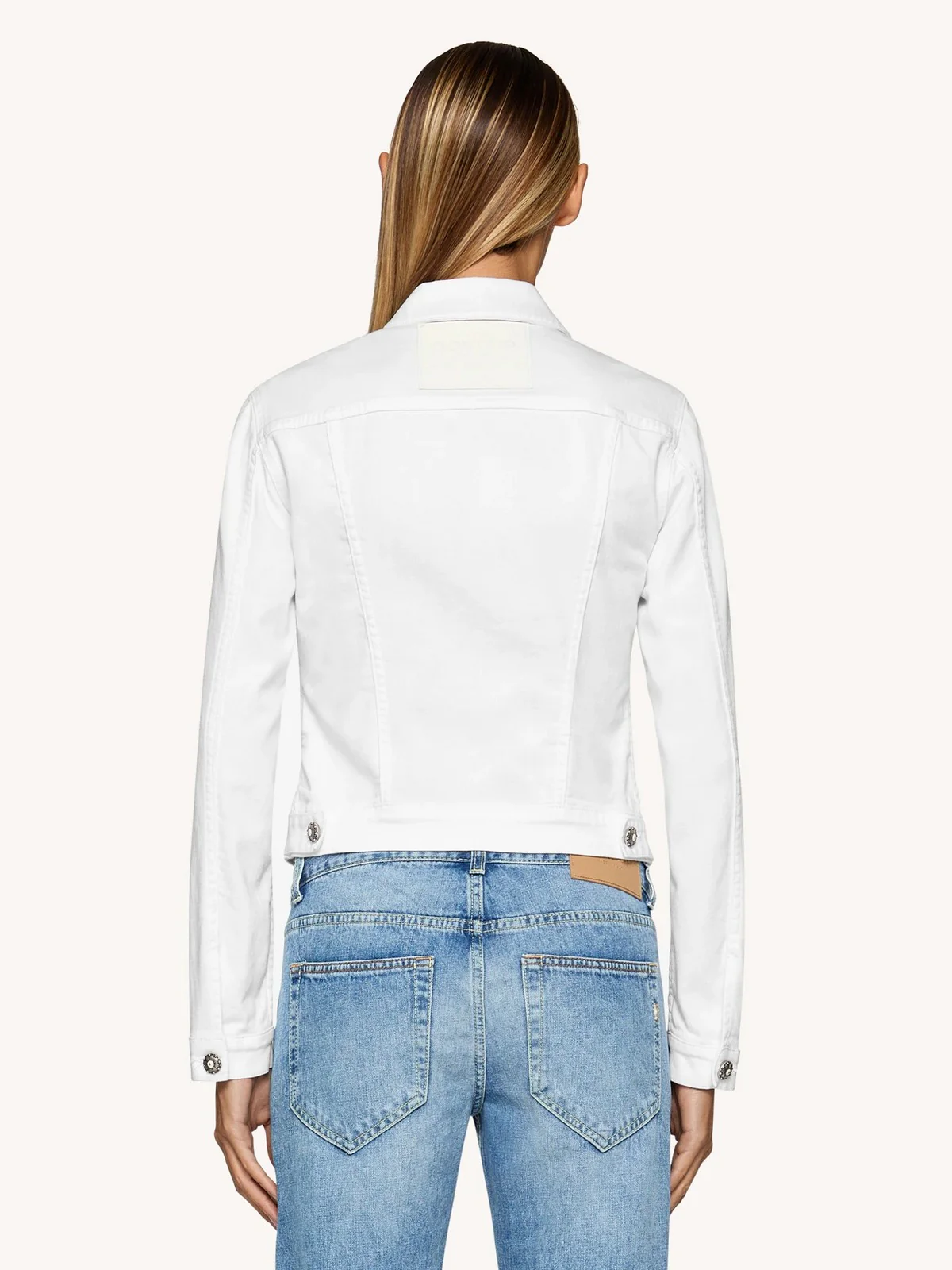 DONDUP Giubbino Donna DJ460 BS0030Y PTDW 000 Bianco - Image 3