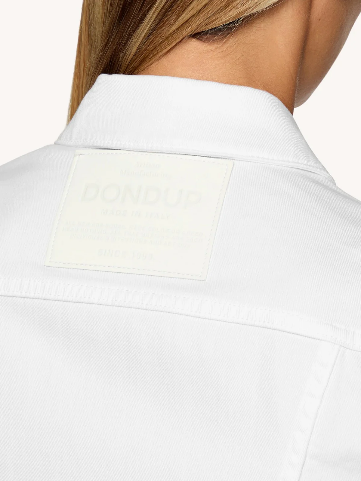 DONDUP Giubbino Donna DJ460 BS0030Y PTDW 000 Bianco - Image 4
