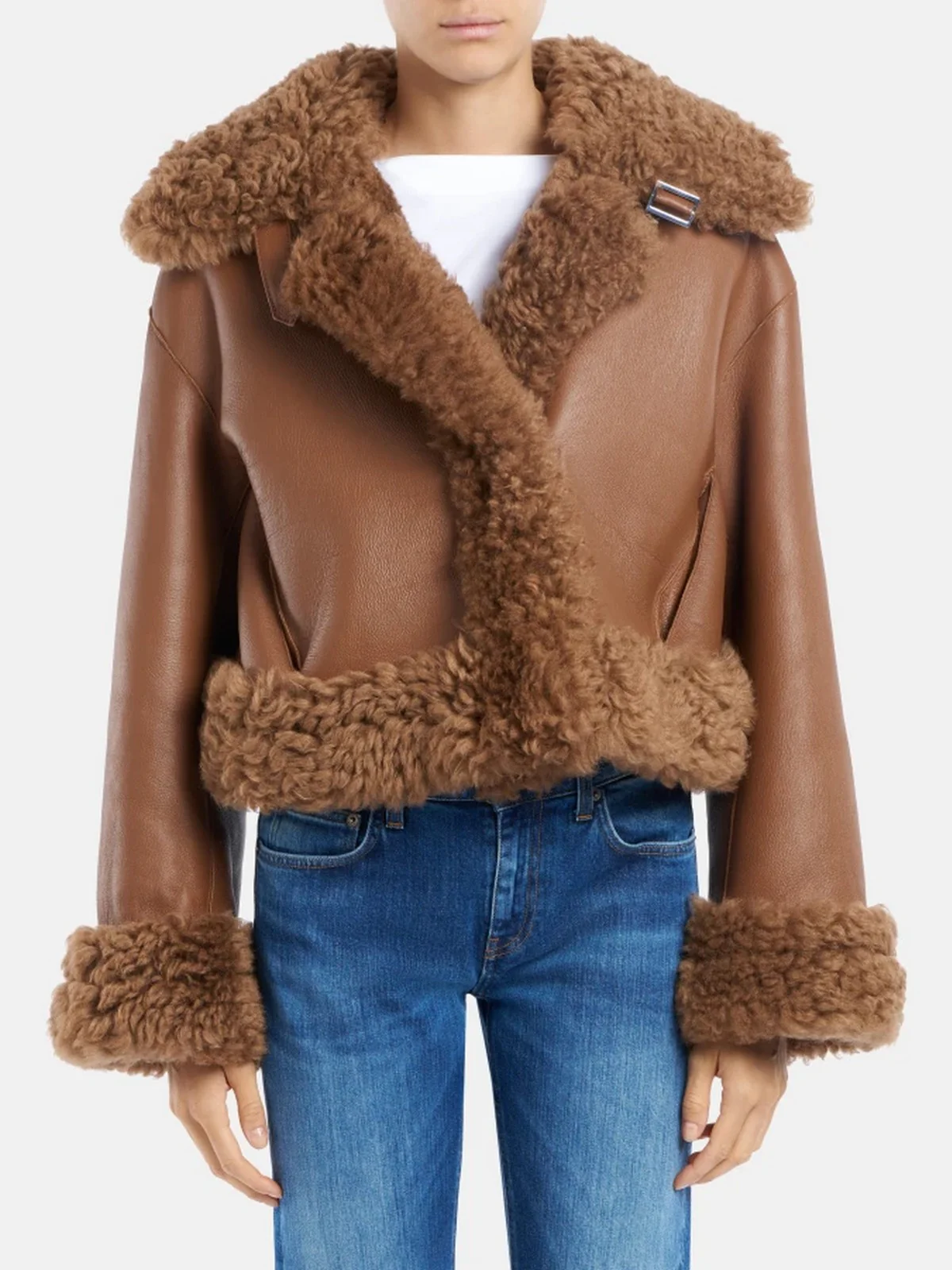 DONDUP Giubbino Donna  DJ709 PL0389D XXX 430 CARAMELLO - Image 3