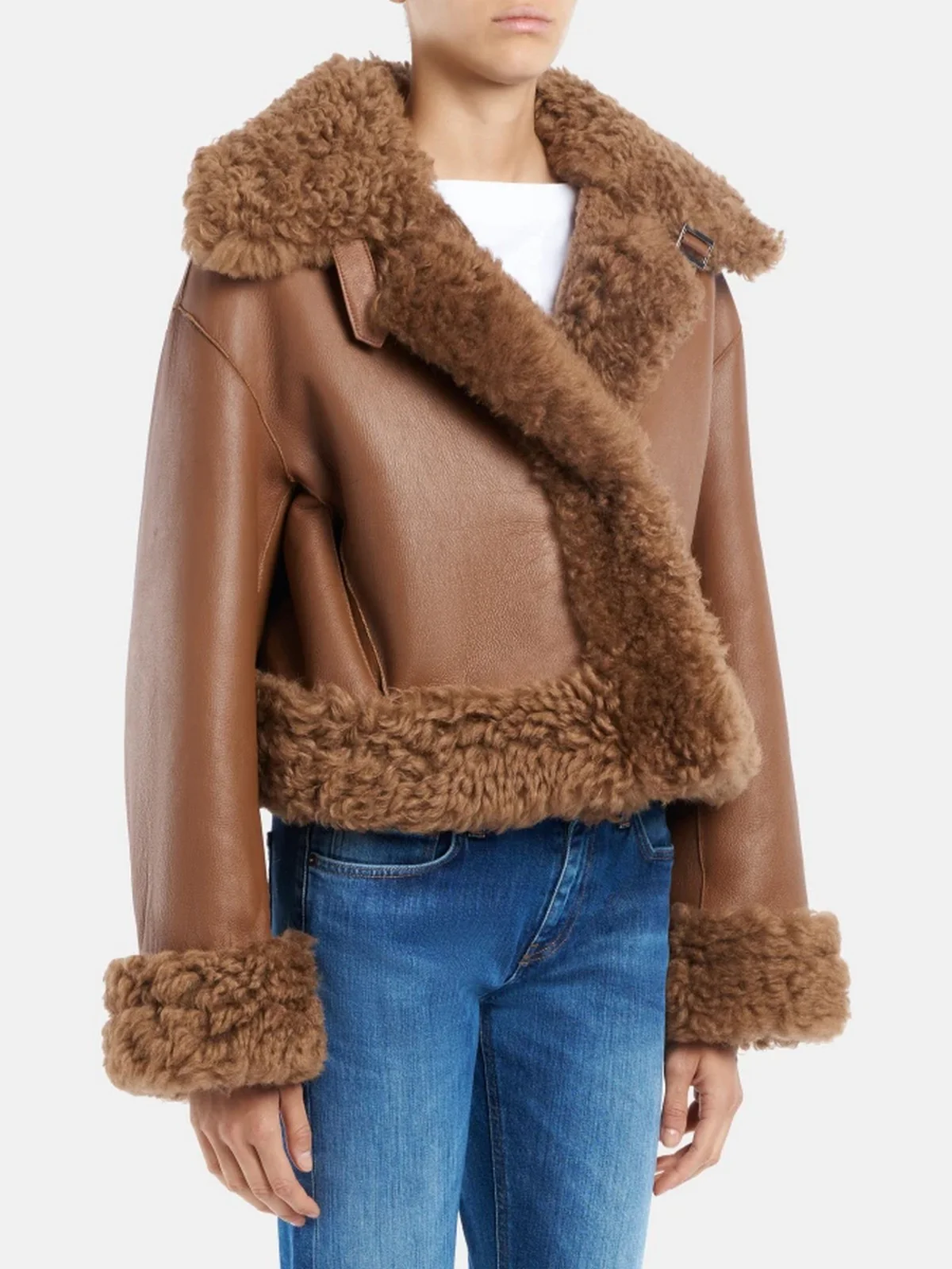 DONDUP Giubbino Donna  DJ709 PL0389D XXX 430 CARAMELLO - Image 6