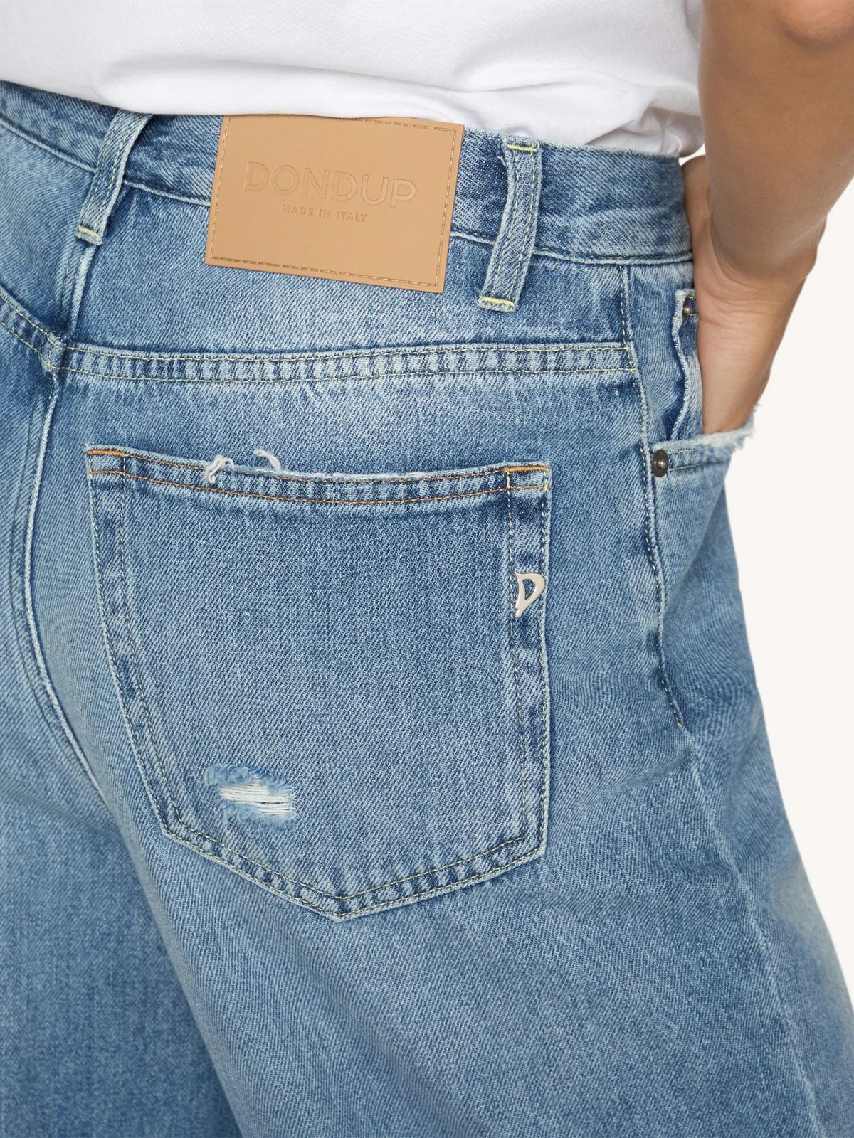 DONDUP Jeans Donna Bessie DP784 DF0290D IP5 800 Blu - Image 4