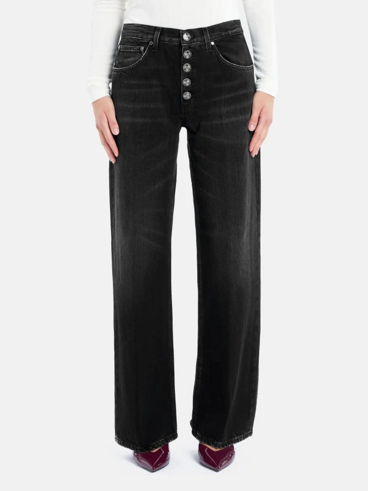 DONDUP Jeans Donna JACKLYN BOT GIOIELLO DP427B DFE305D LM9 999 Nero - Image 5