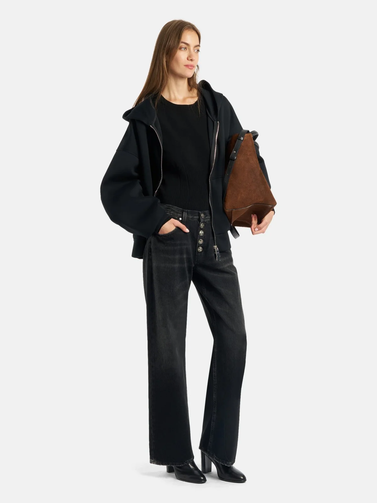 DONDUP Jeans Donna JACKLYN BOT GIOIELLO DP427B DFE305D LM9 999 Nero - Image 6