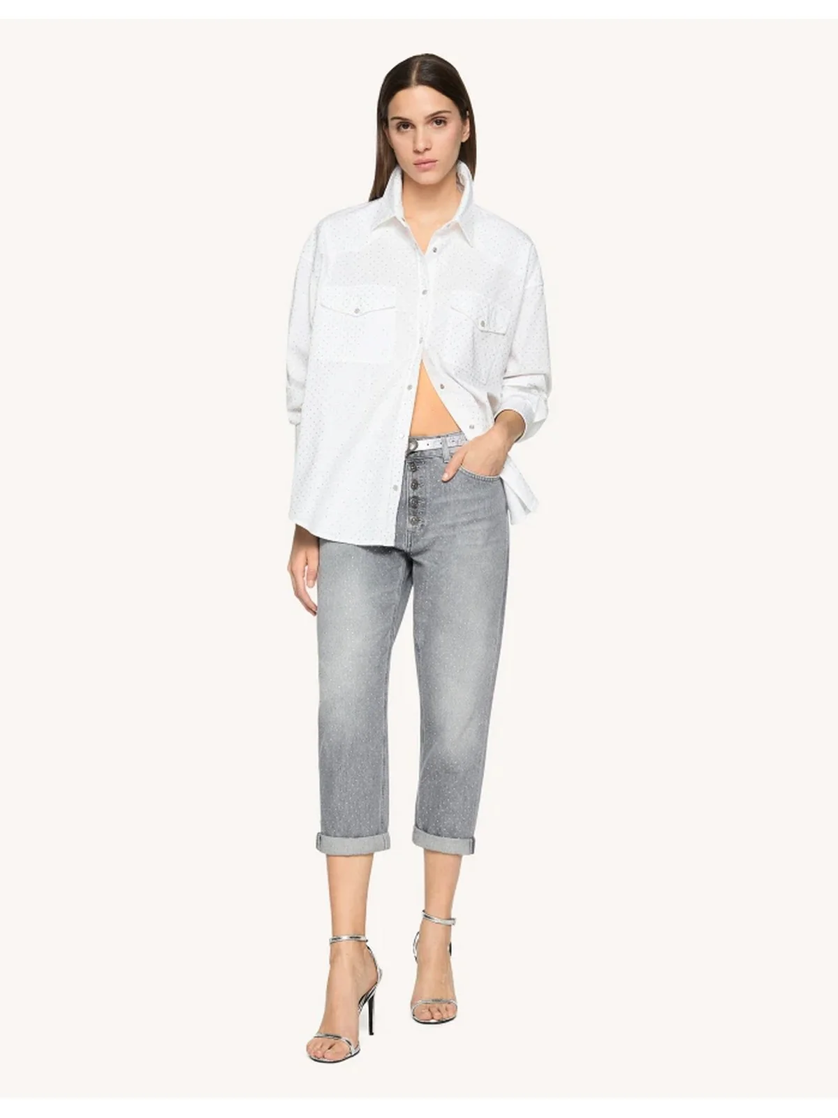 DONDUP Jeans Donna KOONS DP268B DF0277D HP9W 900 Grigio - Image 5
