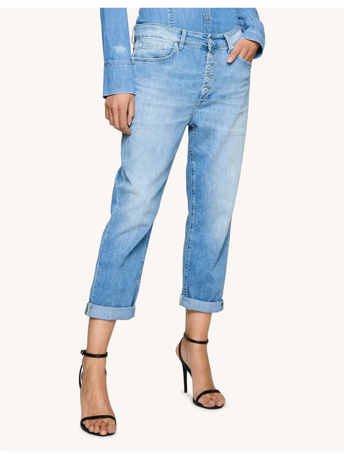 DONDUP Jeans Donna Koons gioiello DP268B DS0145D GU7 800 Blu - Image 2