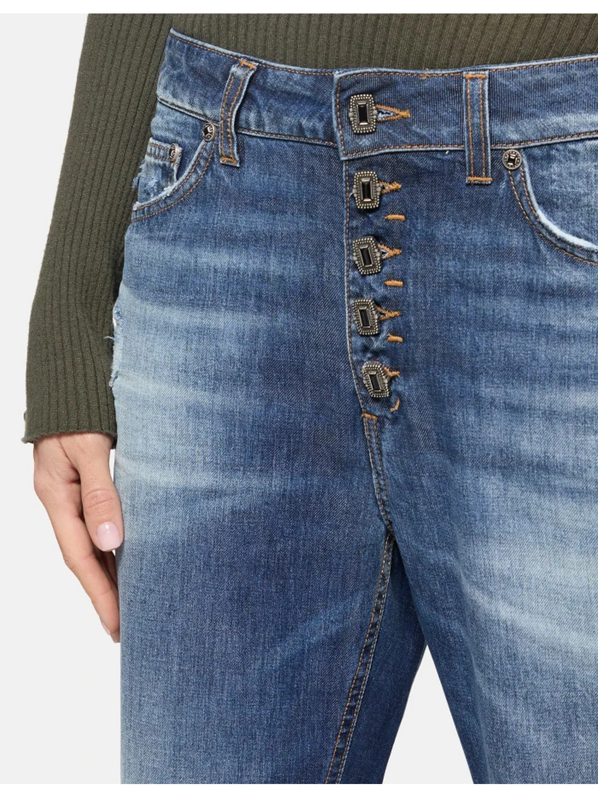 DONDUP Jeans Donna PANTALONE KOONS GIOIELLO DP268B DF0266D IC5 800 Blu - Image 5