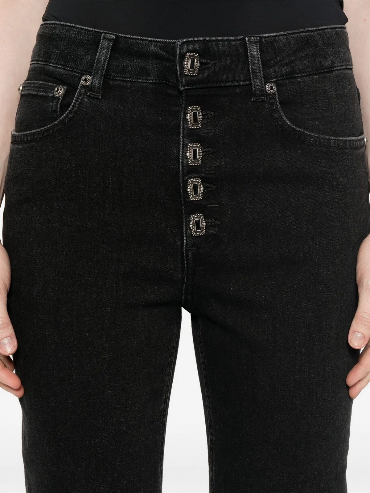 DONDUP Jeans Donna PANTALONE KOONS GIOIELLO DP268B DSH338D HU4 999 Nero - Image 4