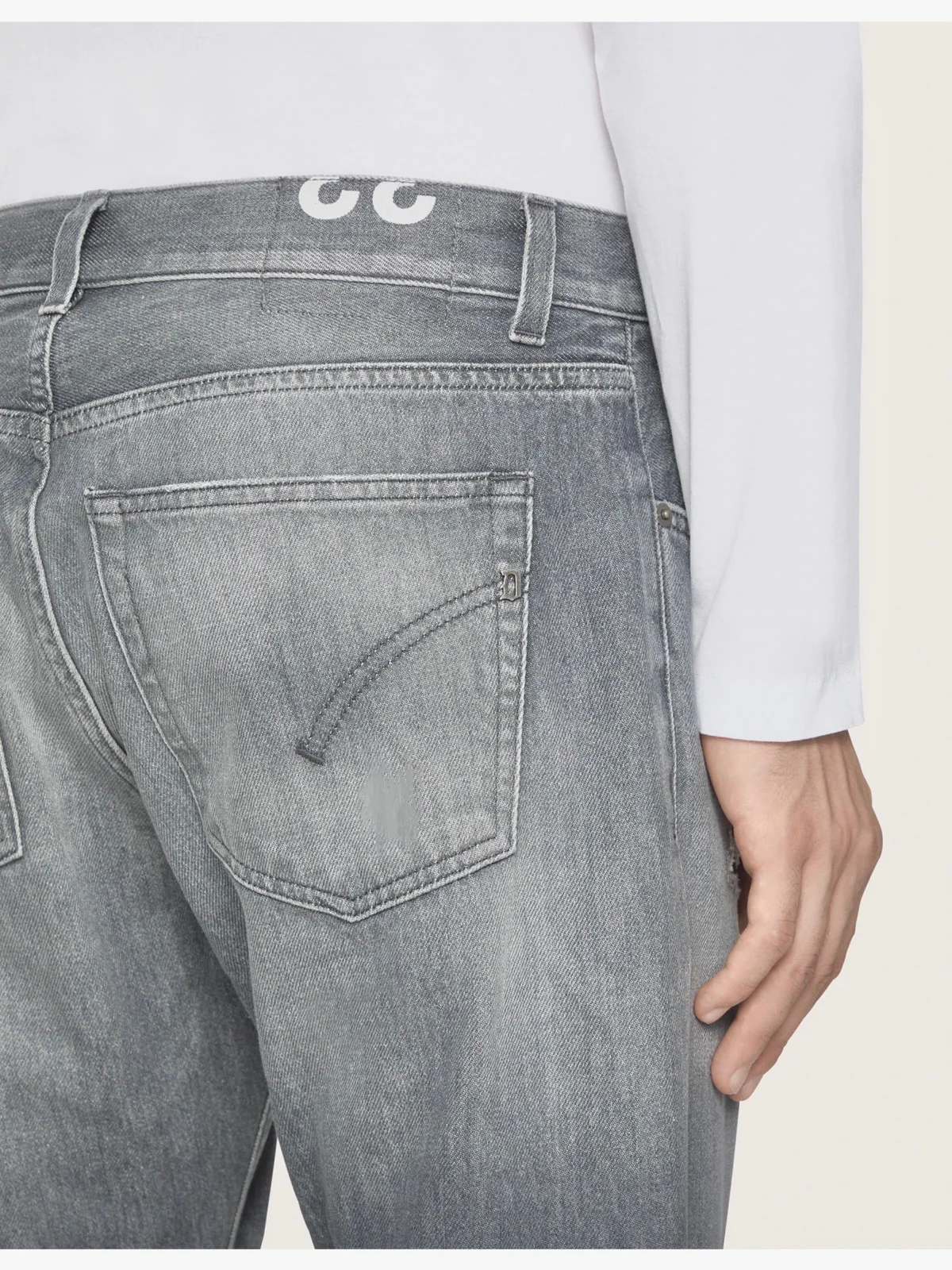 DONDUP Jeans Uomo Dian UP576 DF0277U LE1 900 Grigio - Image 4