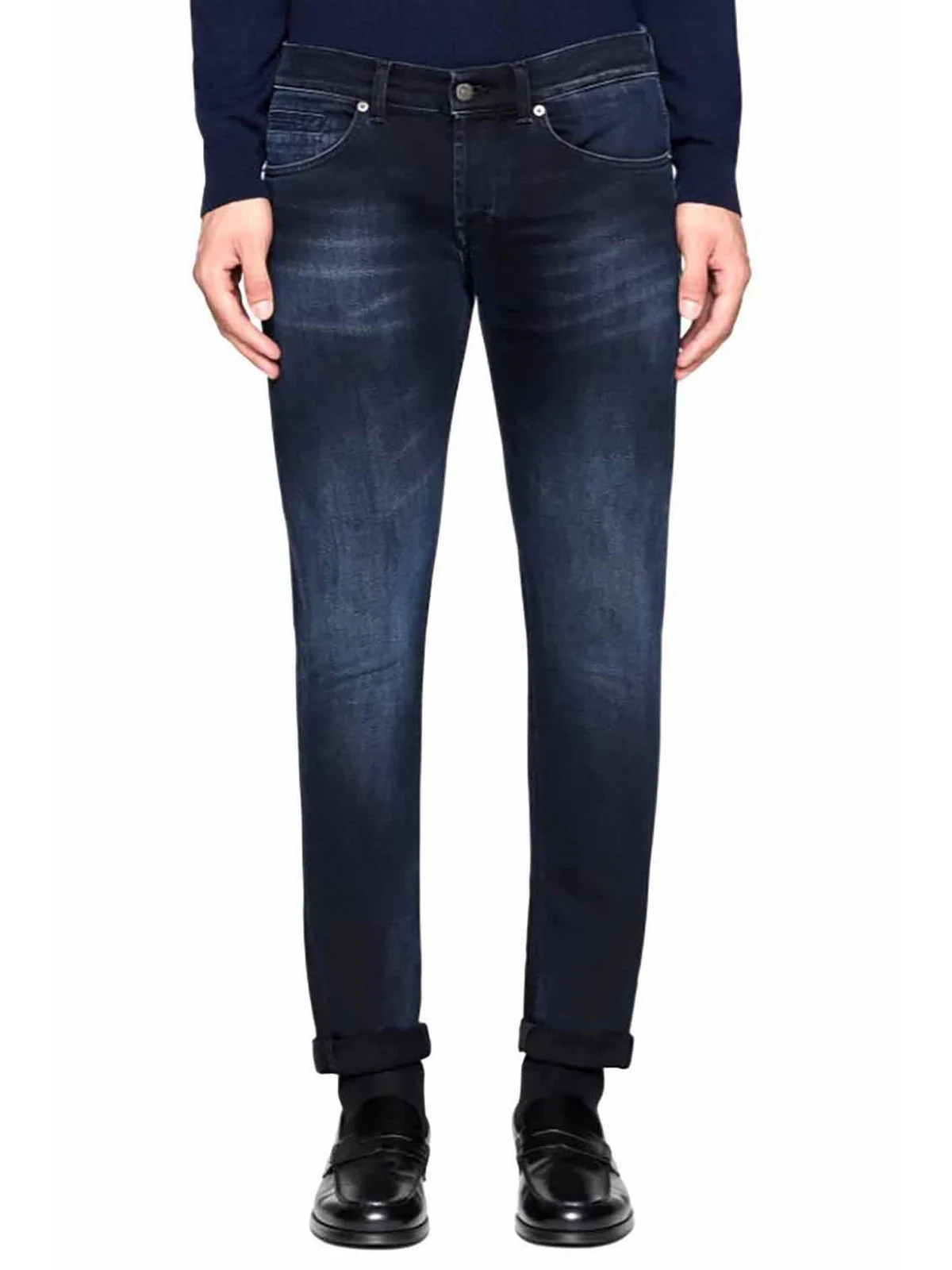 DONDUP Jeans Uomo George UP232 DS0355U LV1 899 BLU TUAREG - Image 2
