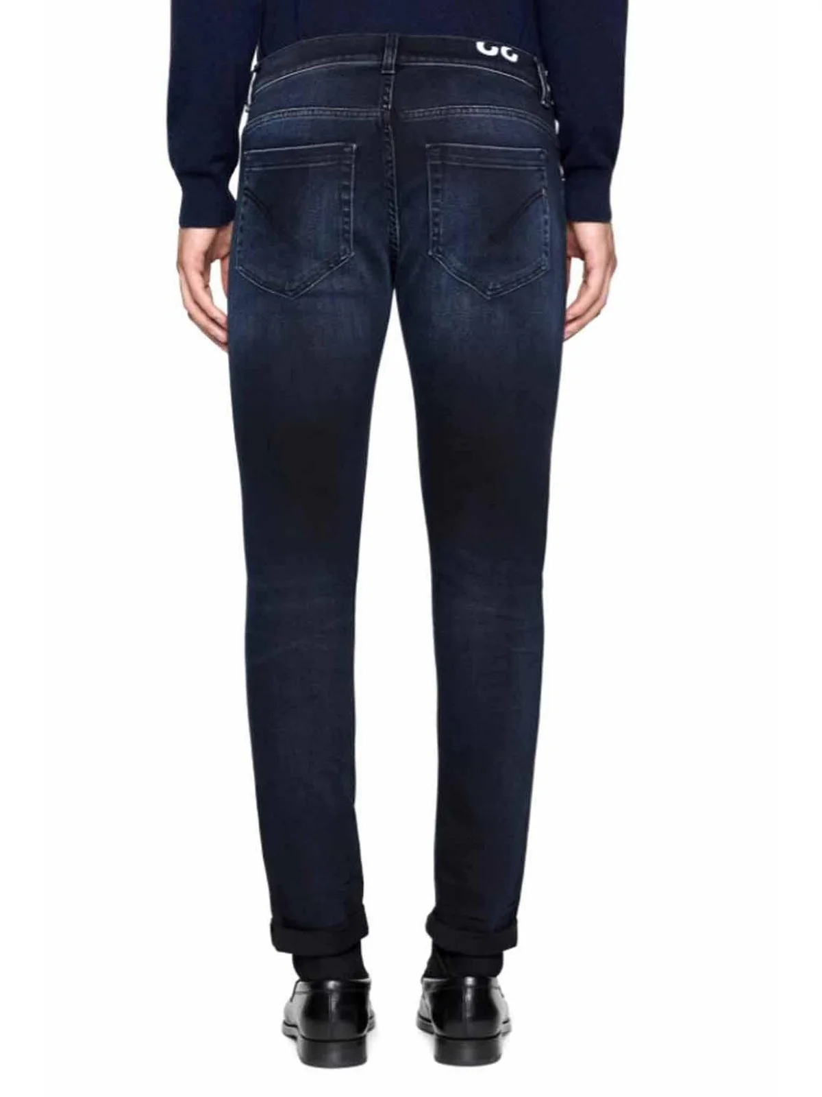 DONDUP Jeans Uomo George UP232 DS0355U LV1 899 BLU TUAREG - Image 3