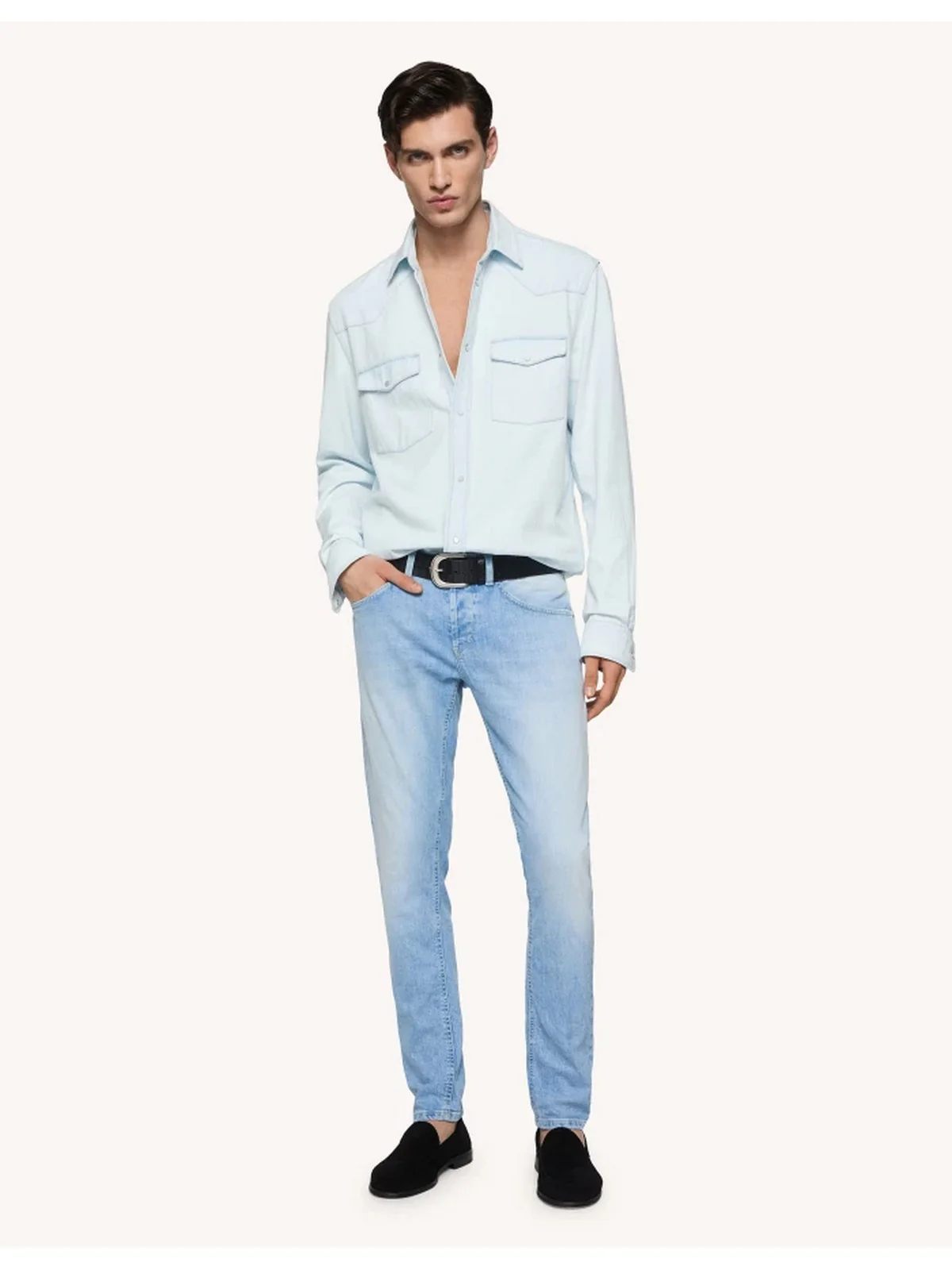 DONDUP Jeans Uomo George UP232 DSE317U GW6 800 Blu - Image 5