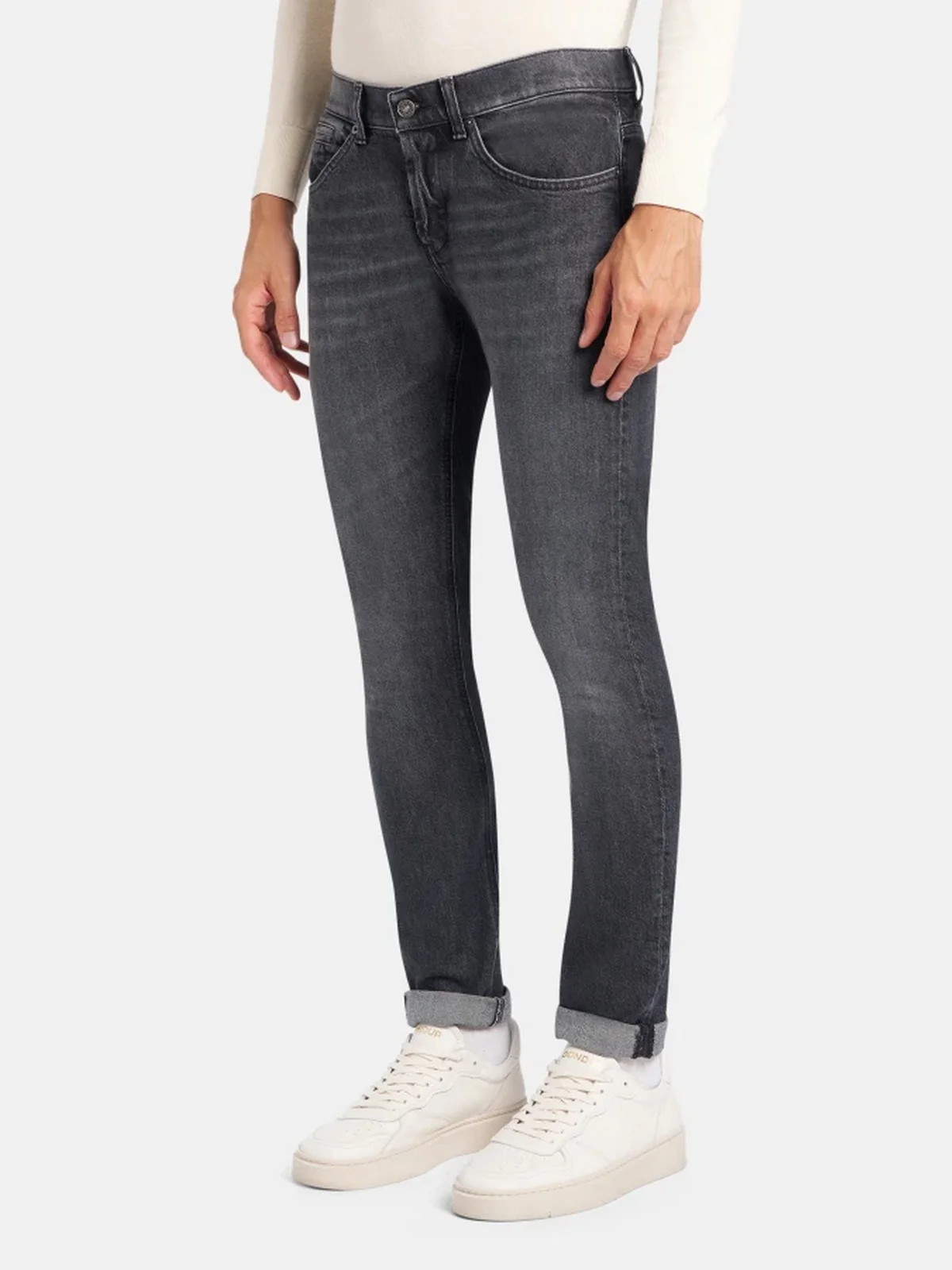 DONDUP Jeans Uomo George UP232 DSE377U LN9 999 Nero - Image 5